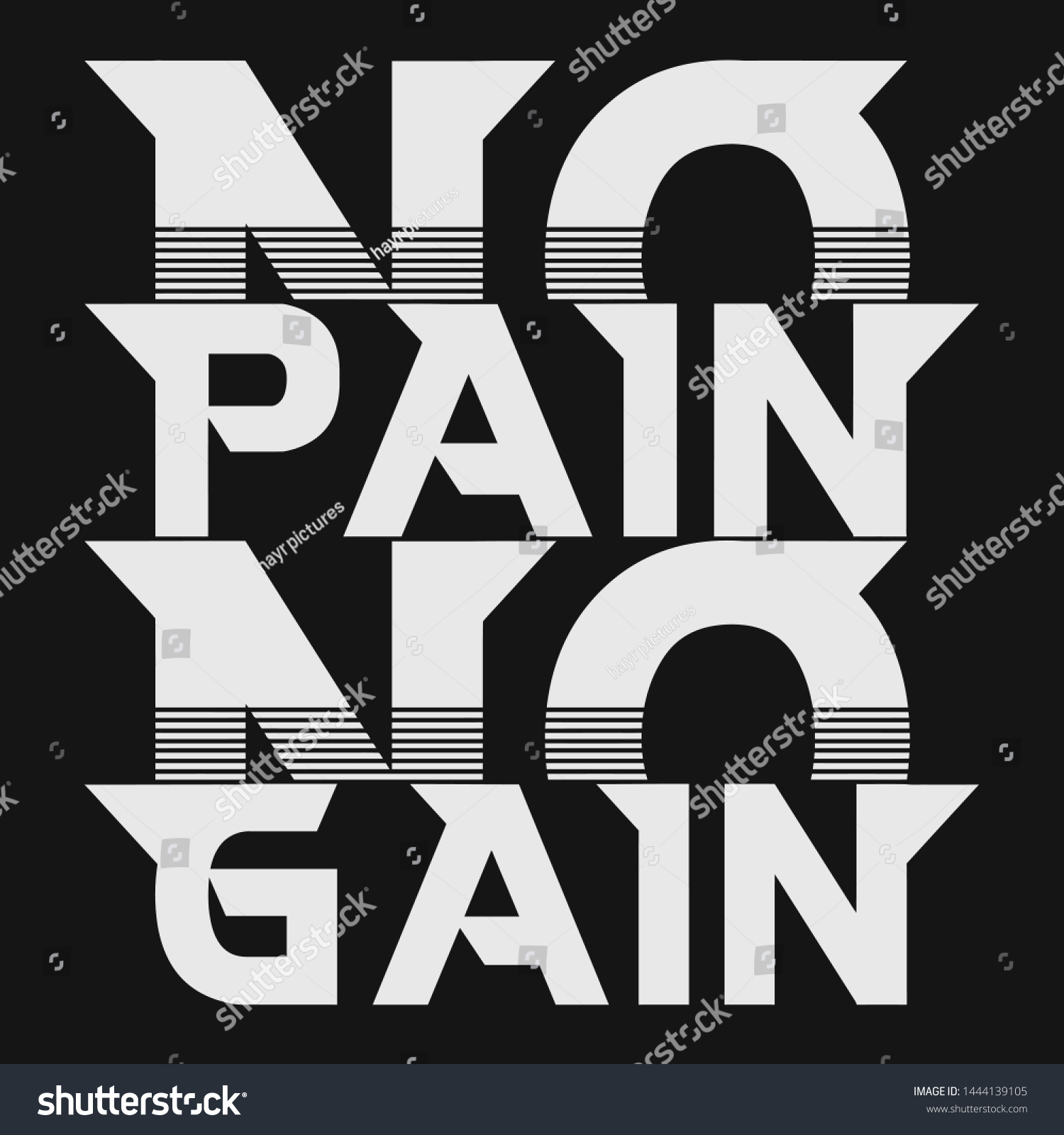 No Pain No Gain Motivational Quote Stock Vector Royalty Free No Pain No Gain Motivational Quote Stock Vector Royalty Free