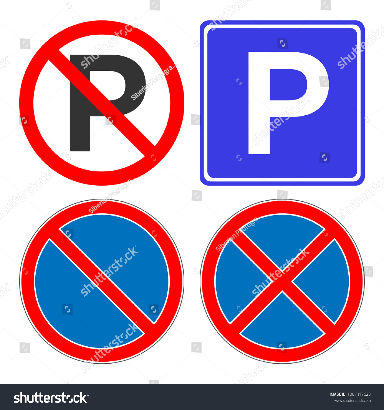 SVG of No parking, no stopping, no waiting, no standing sign. Parking area sign. Vector icon. svg
