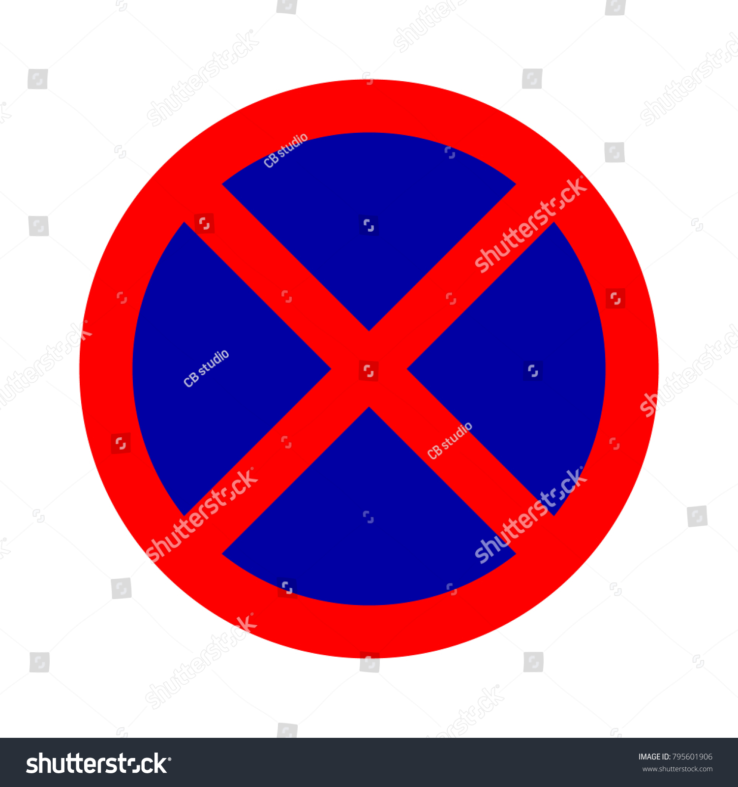 No Parking Sing Stock Vector (Royalty Free) 795601906 | Shutterstock