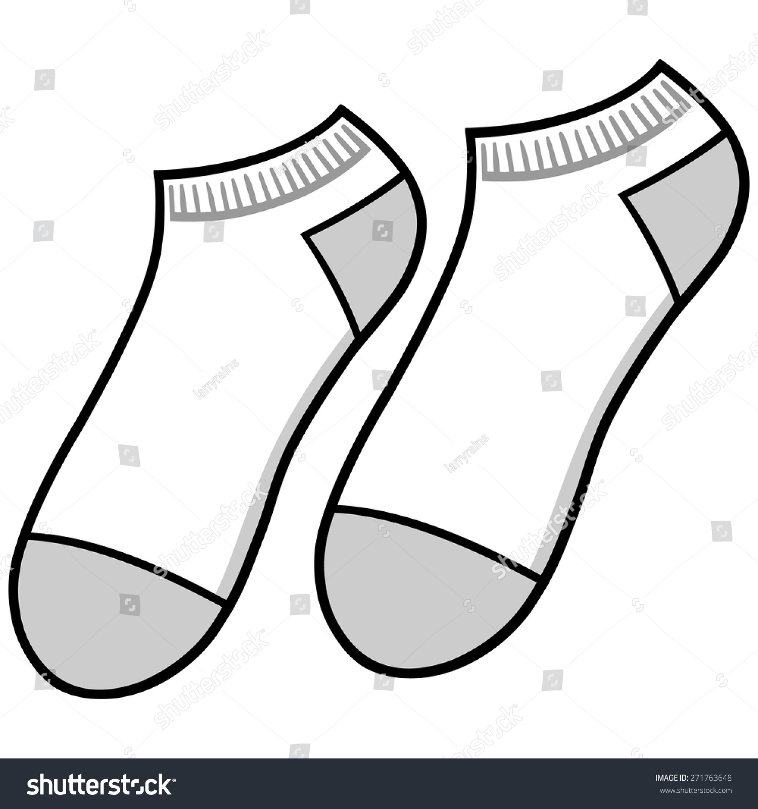 No Show Socks Stock Vector Illustration 271763648 : Shutterstock