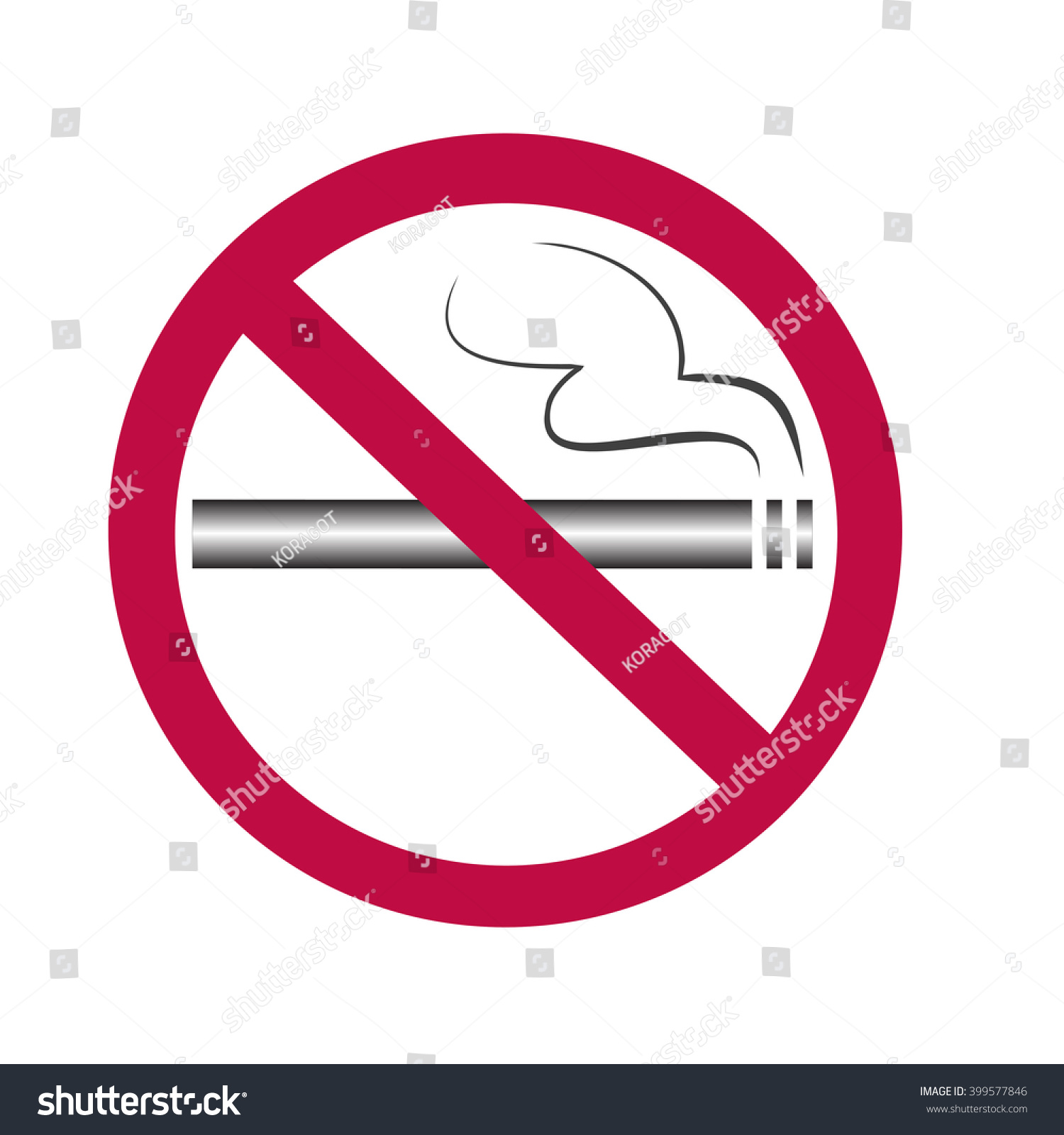 No Smoking Vector Stock Vector (Royalty Free) 399577846 | Shutterstock