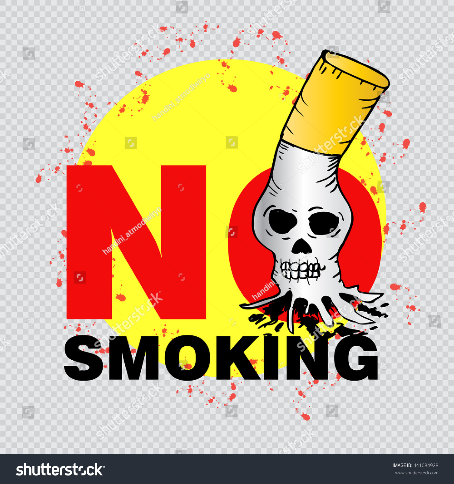 No Smoking Vector Illustration Stock Vector Royalty Free 441084928 