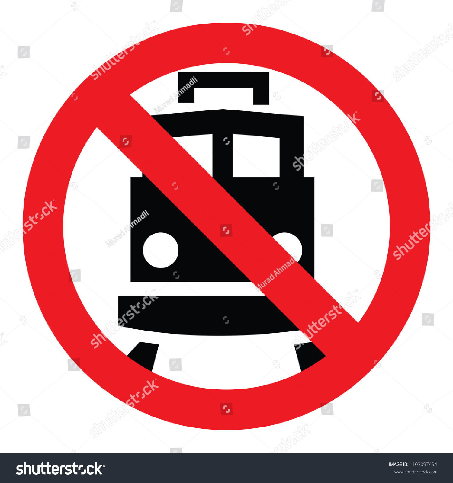 No Train Vector Icon Stock Vector (Royalty Free) 1103097494 | Shutterstock