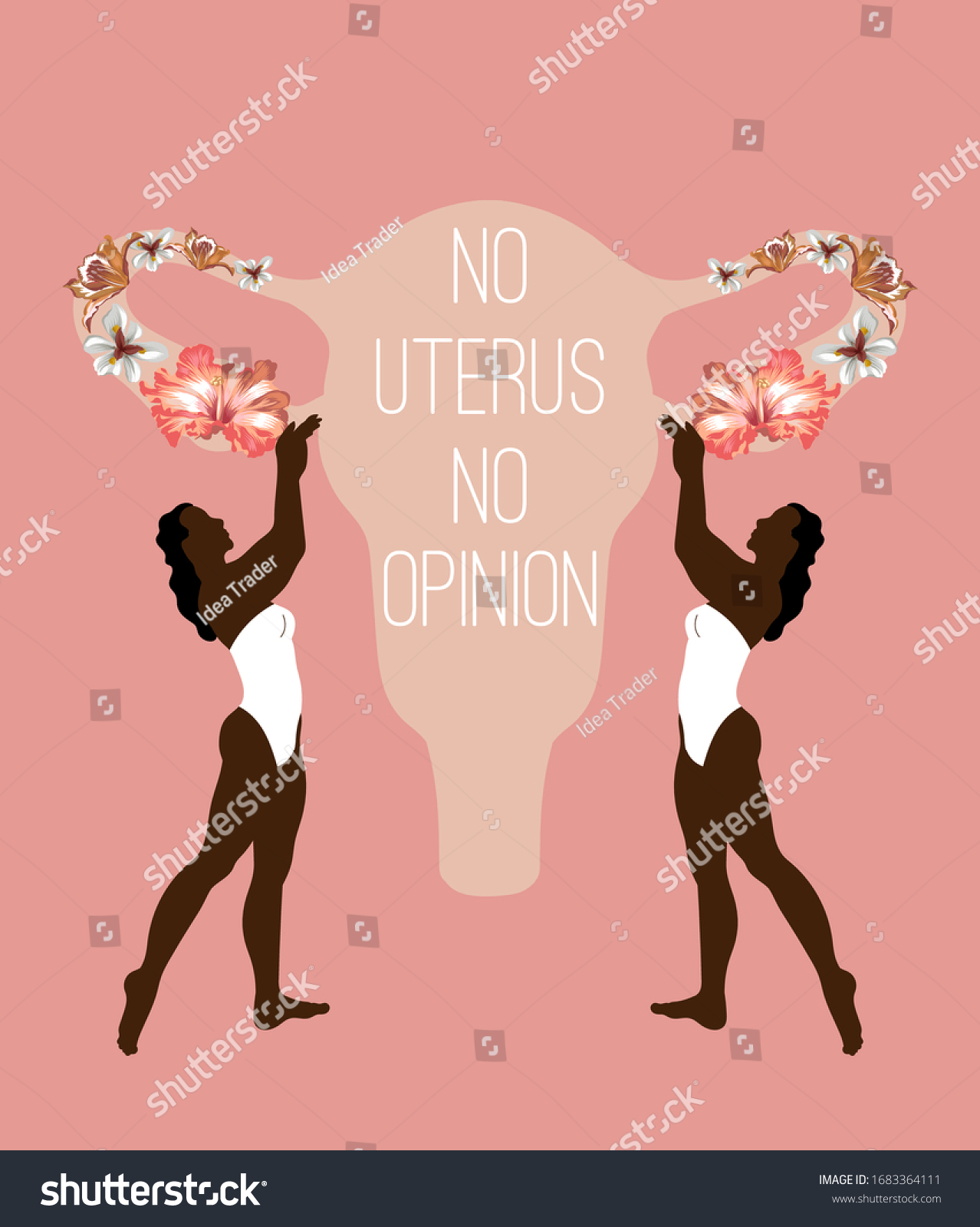 No Uterus No Opinion Vector Hand Stock Vector Royalty Free 1683364111 Shutterstock 4673