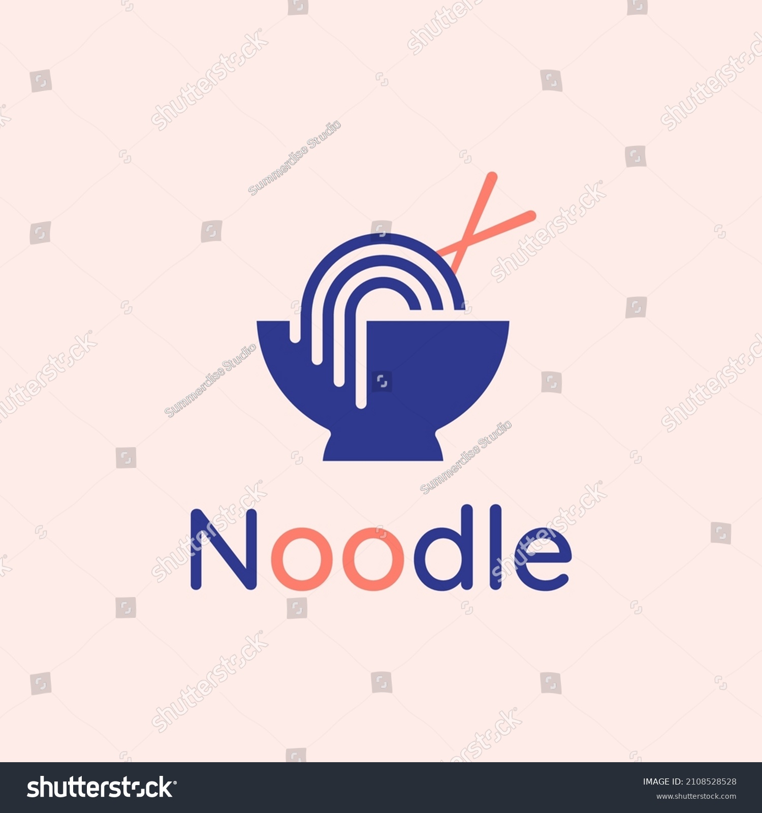 SVG of noodle food line logo with bowl and chopsticks
 svg