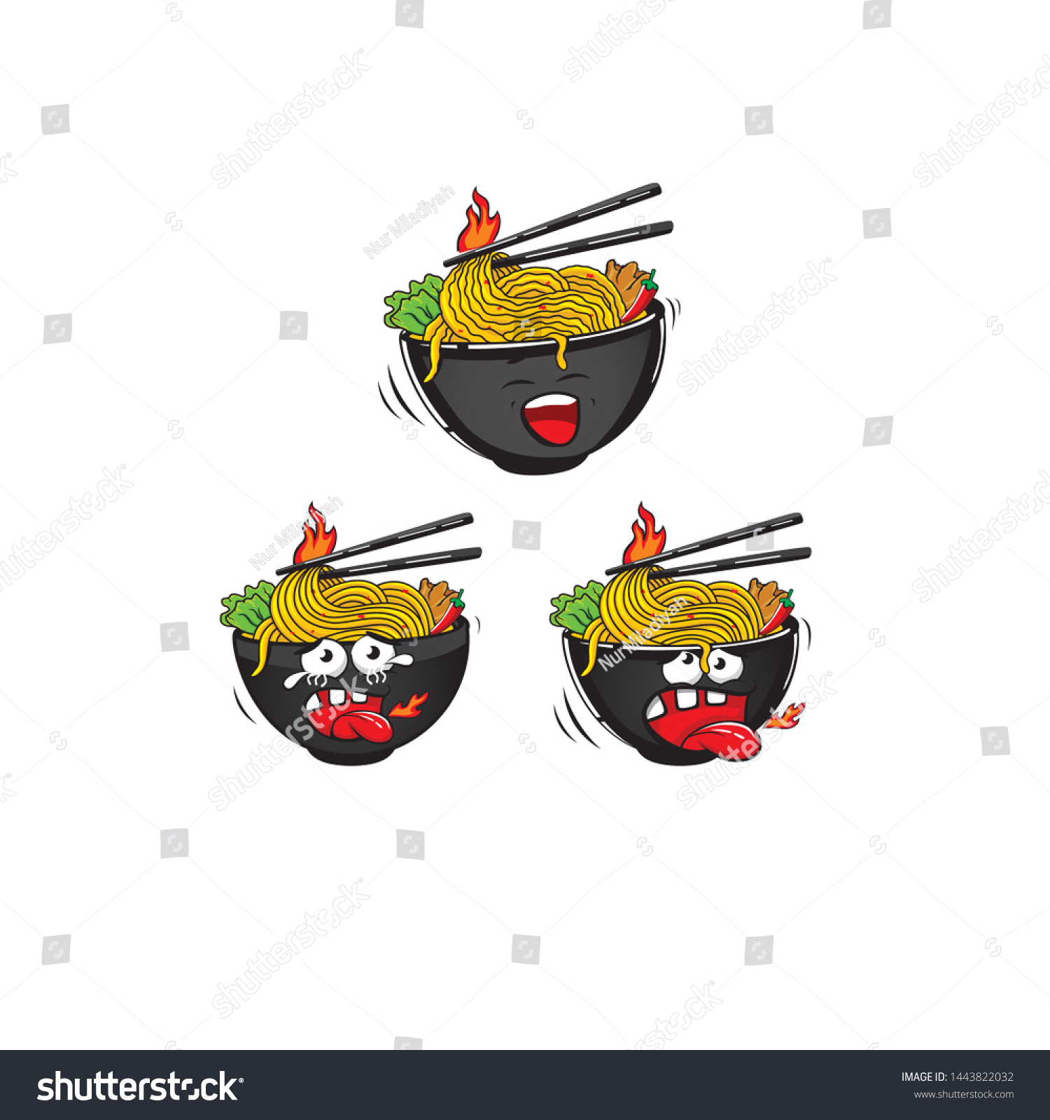 SVG of noodles icon illustration. cute set - Vector svg