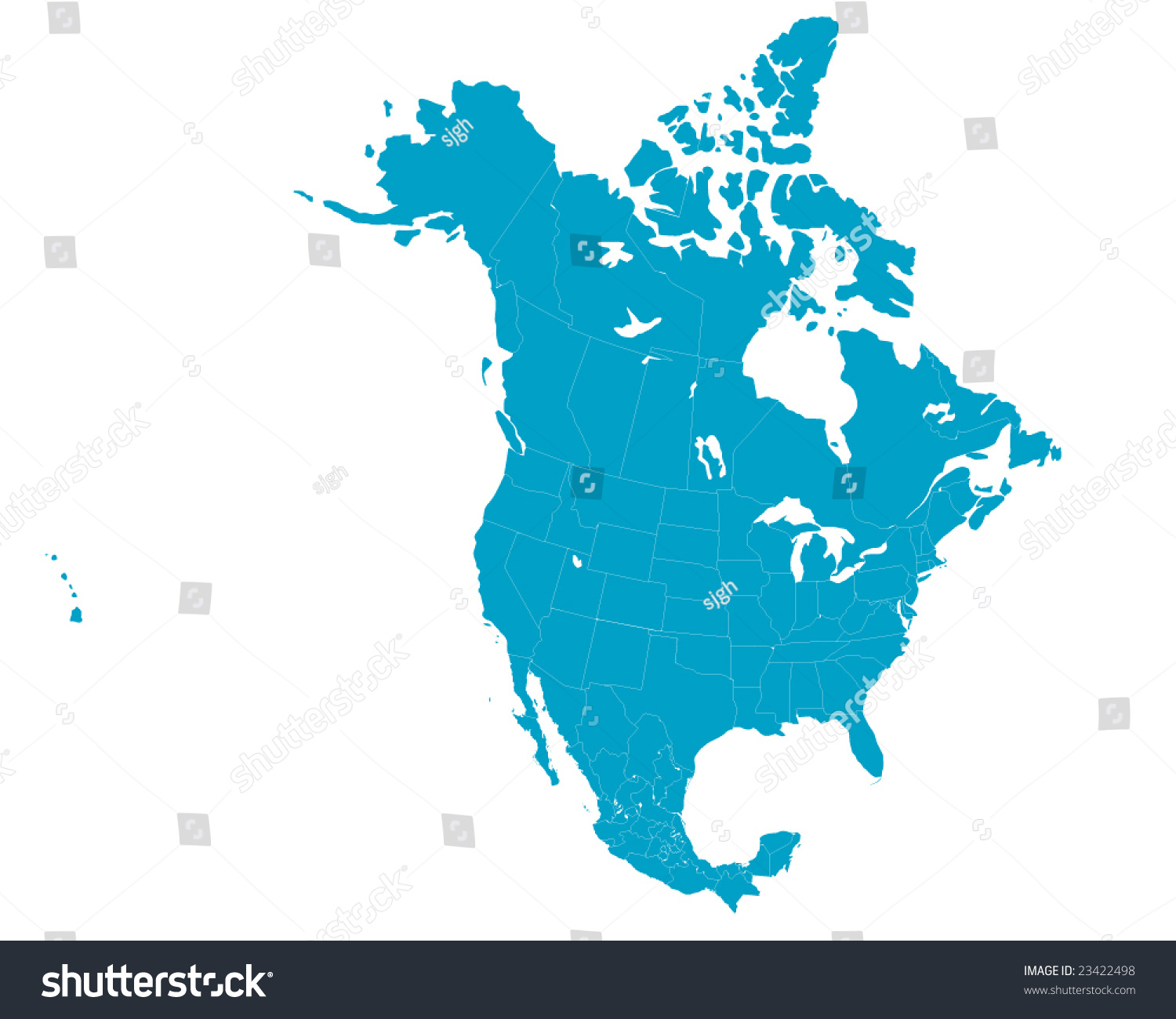 clipart map north america - photo #48