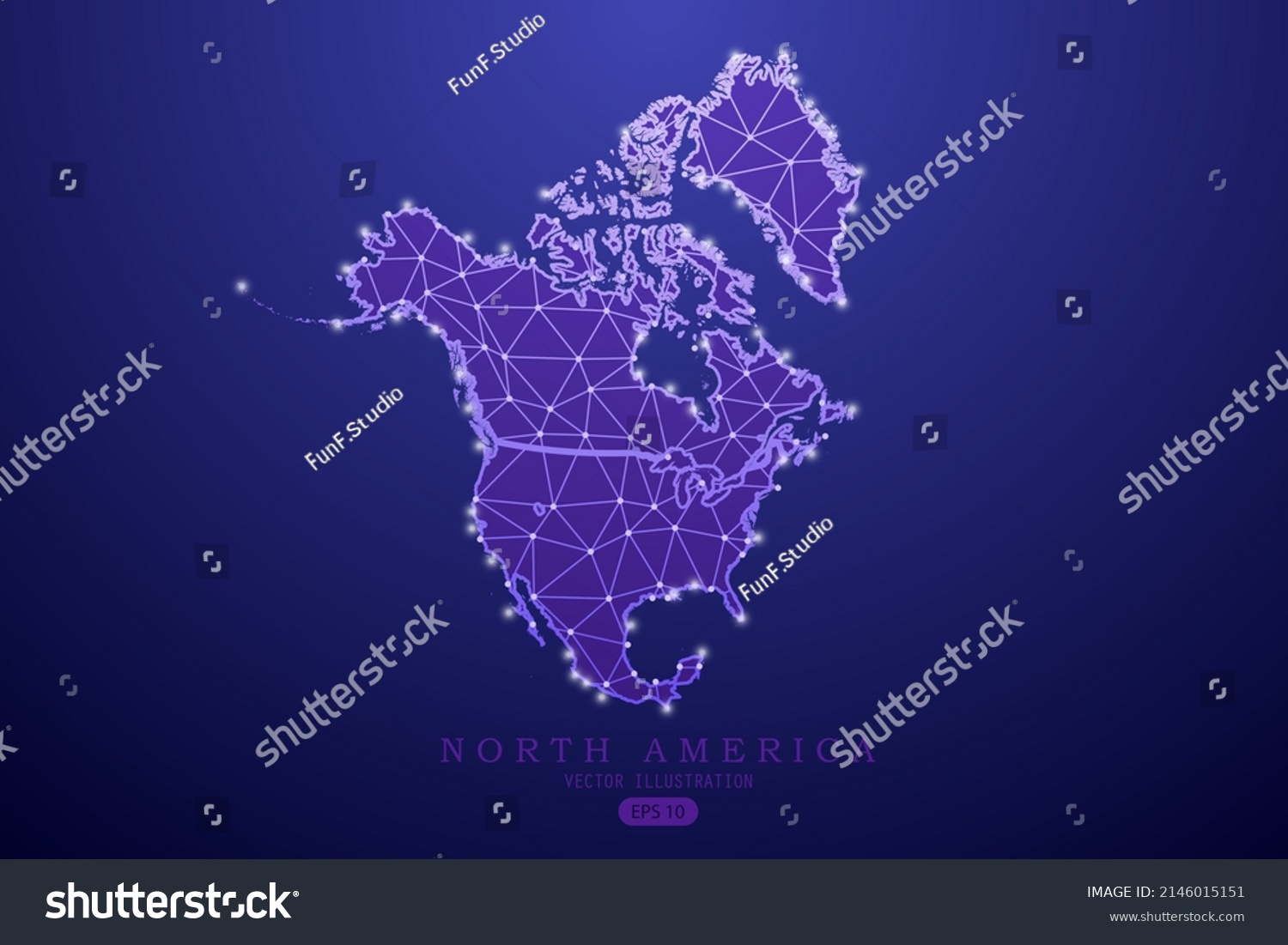 North America Map World Map International Stock Vector (Royalty Free ...