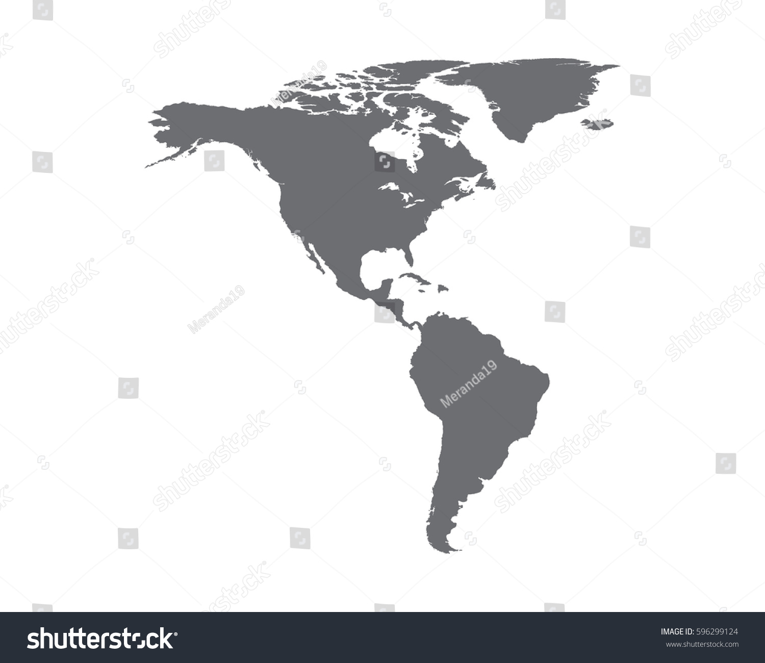 North South America Map Background Vector Stock Vector (Royalty Free ...