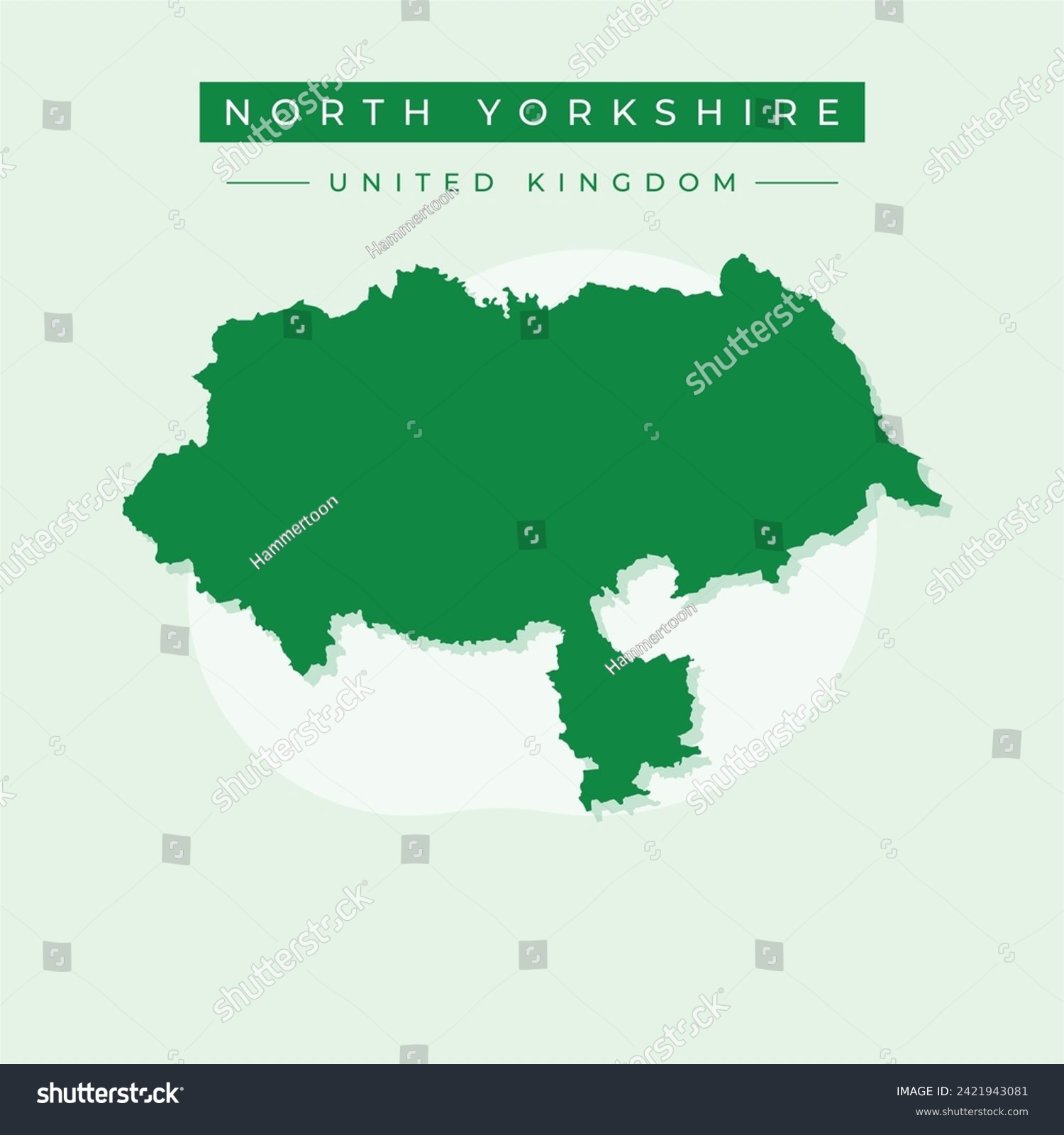 SVG of North Yorkshire (United Kingdom, England, Non-metropolitan county, shire county) map vector illustration, scribble sketch North Yorkshire map svg