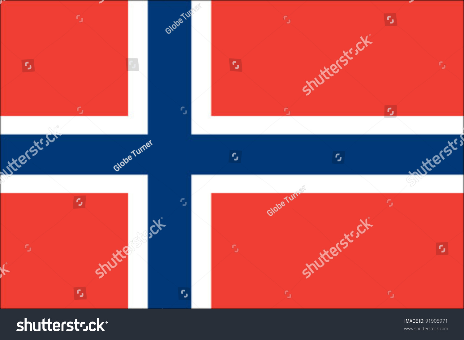 Norway Flag Stock Vector 91905971 - Shutterstock