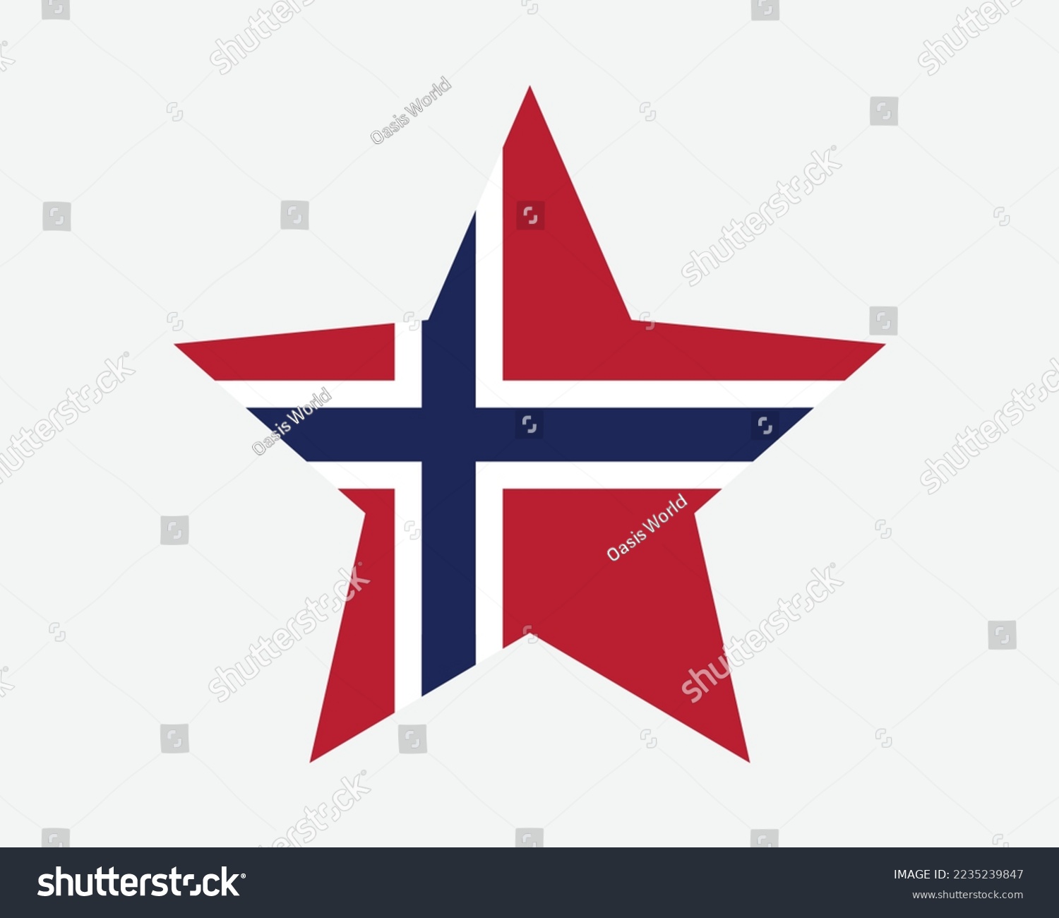 SVG of Norway Star Flag. Norwegian Star Shape Flag. Kingdom of Norway Country National Banner Icon Symbol Vector Flat Artwork Graphic Illustration svg