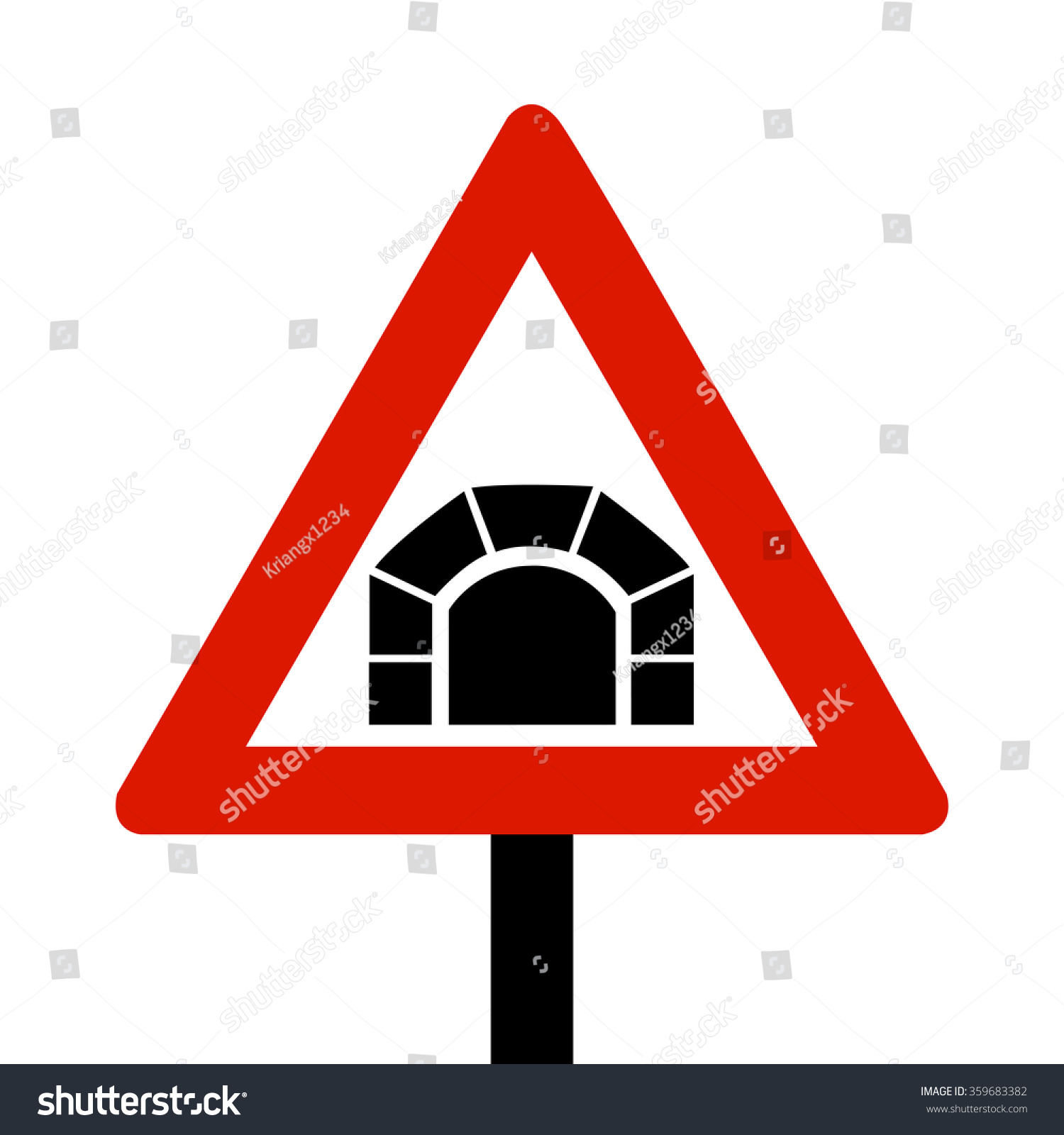 Norway Tunnels Sign Vector Stock Vector (Royalty Free) 359683382