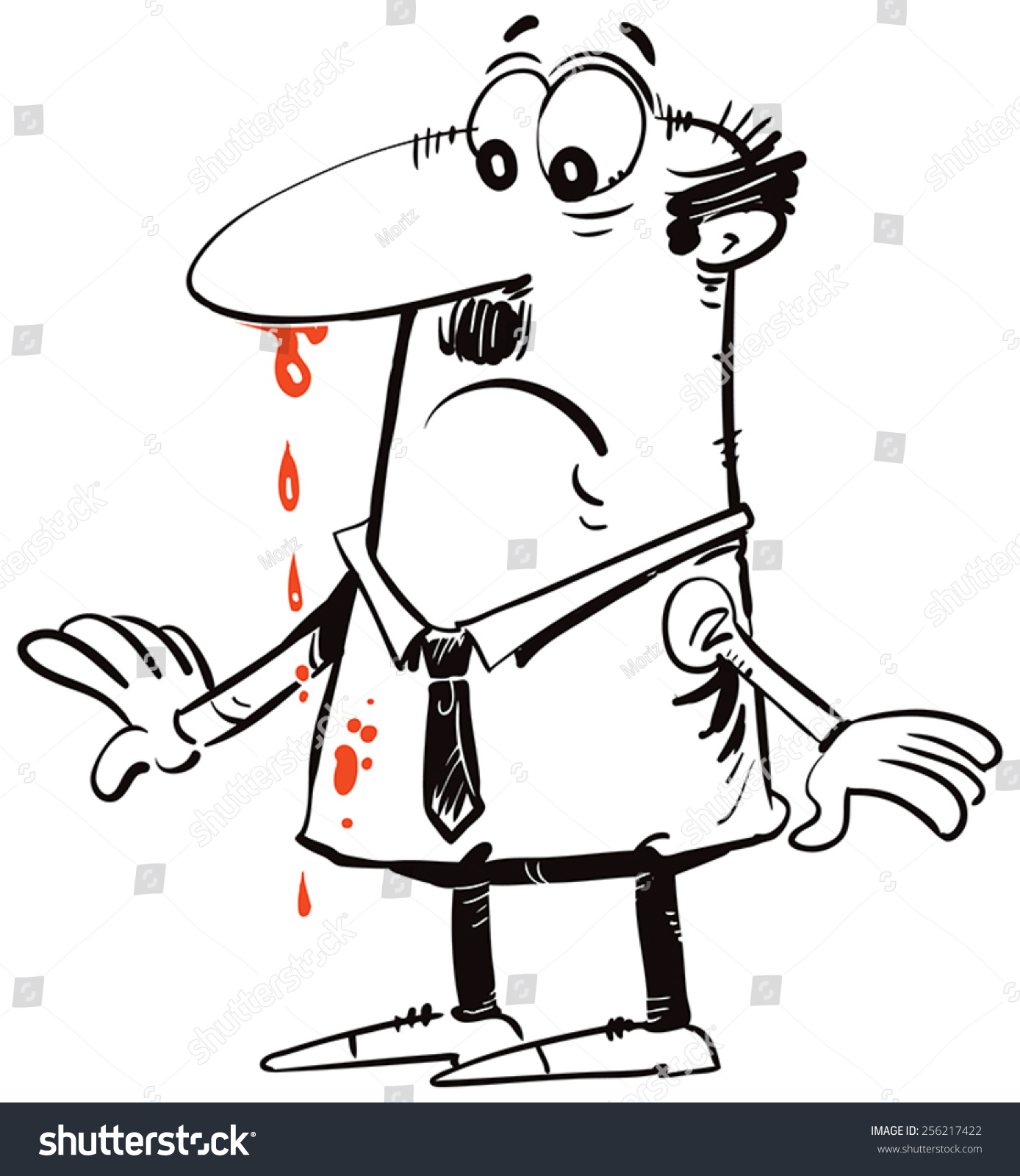 Nose Bleed Stock Vector Royalty Free 256217422 Shutterstock