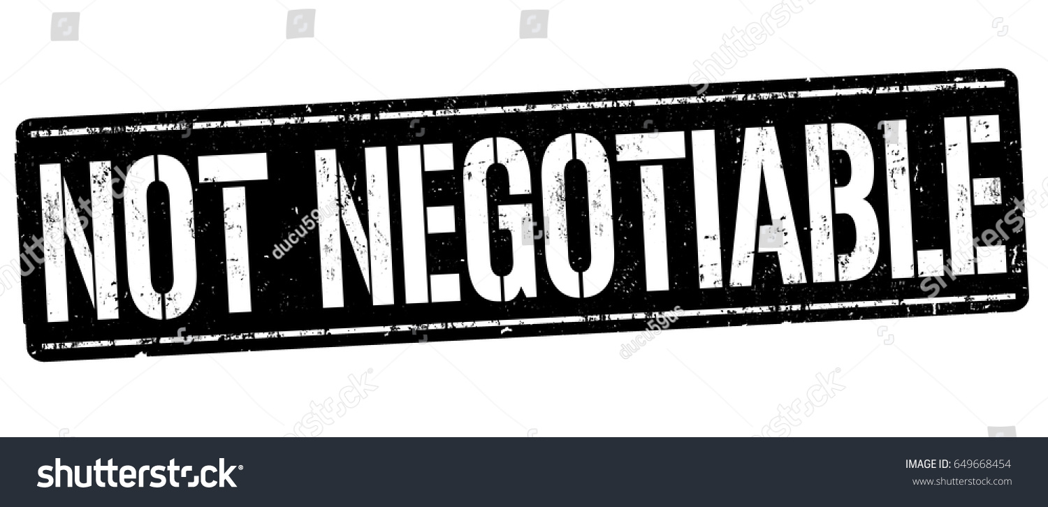 Not Negotiable Sign Stamp On White Stock Vector (Royalty Free) 649668454