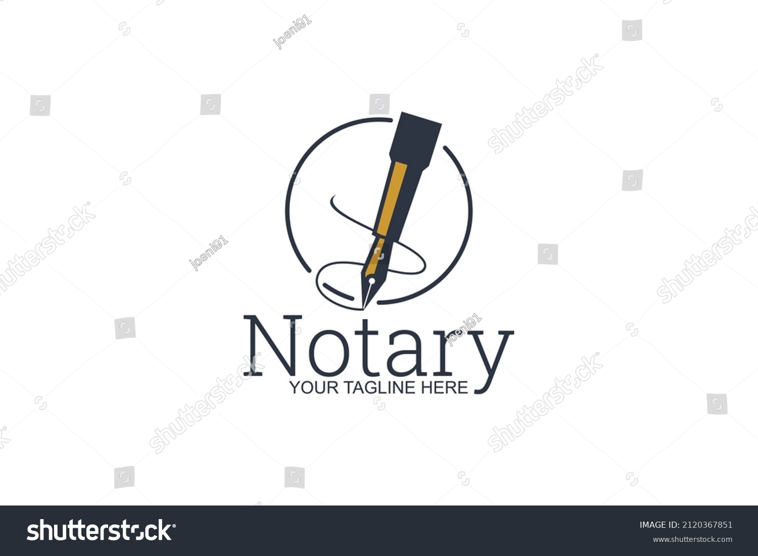 Notary Public Logo Vector Illustration Suitable Stock Vector Royalty Free 2120367851 6363