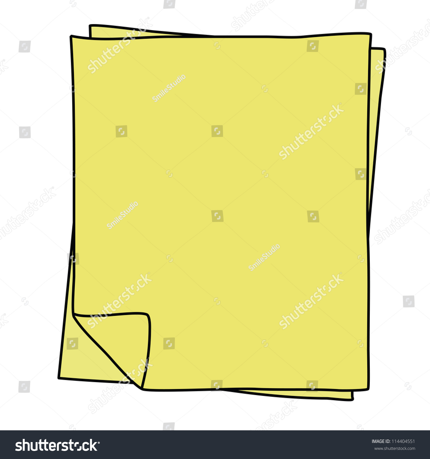 Notebook Paper Drawing Stock Vector (Royalty Free) 114404551 | Shutterstock