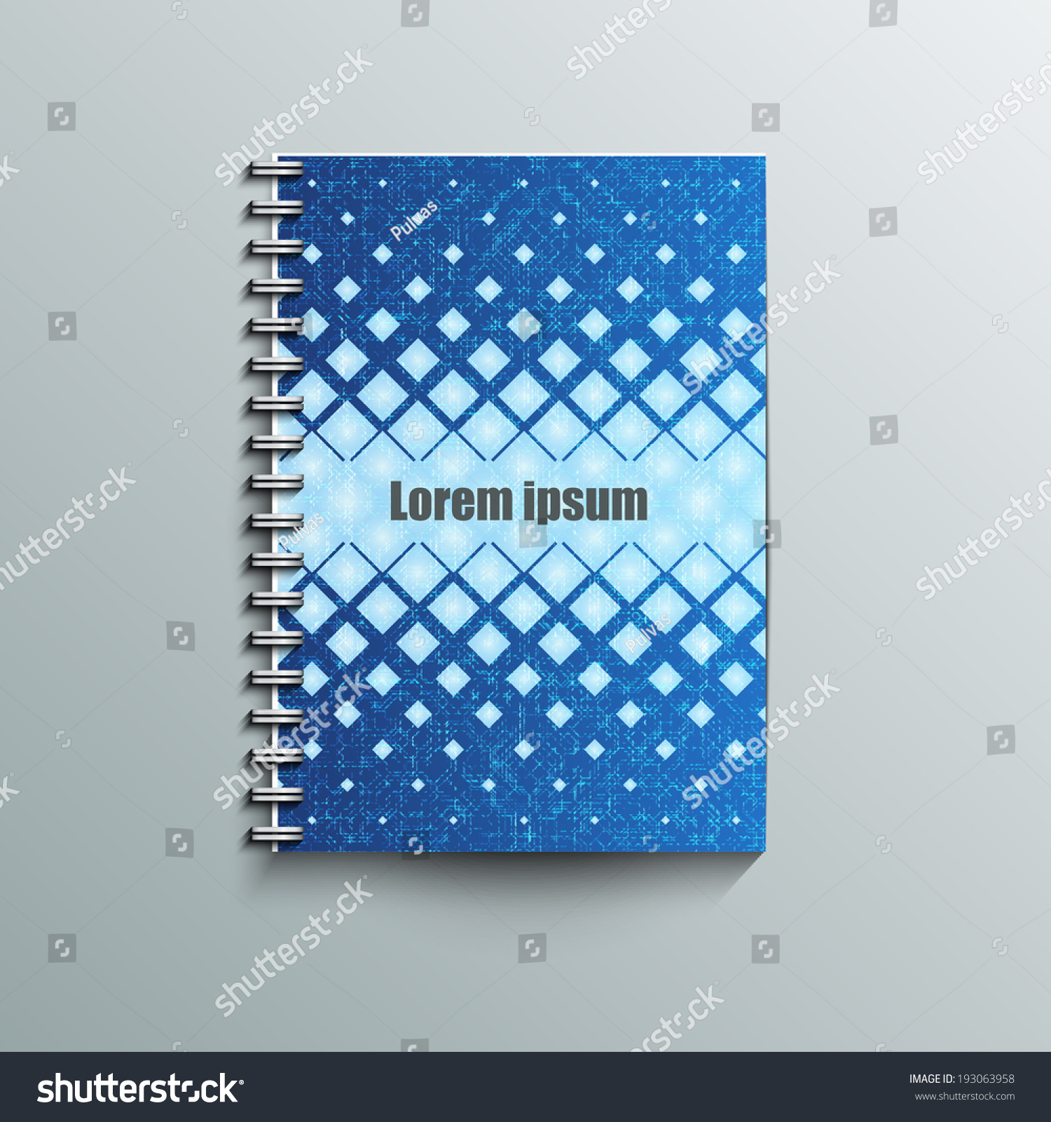 Notepad Template Abstract Background Eps Vector Stock Vector Royalty Free