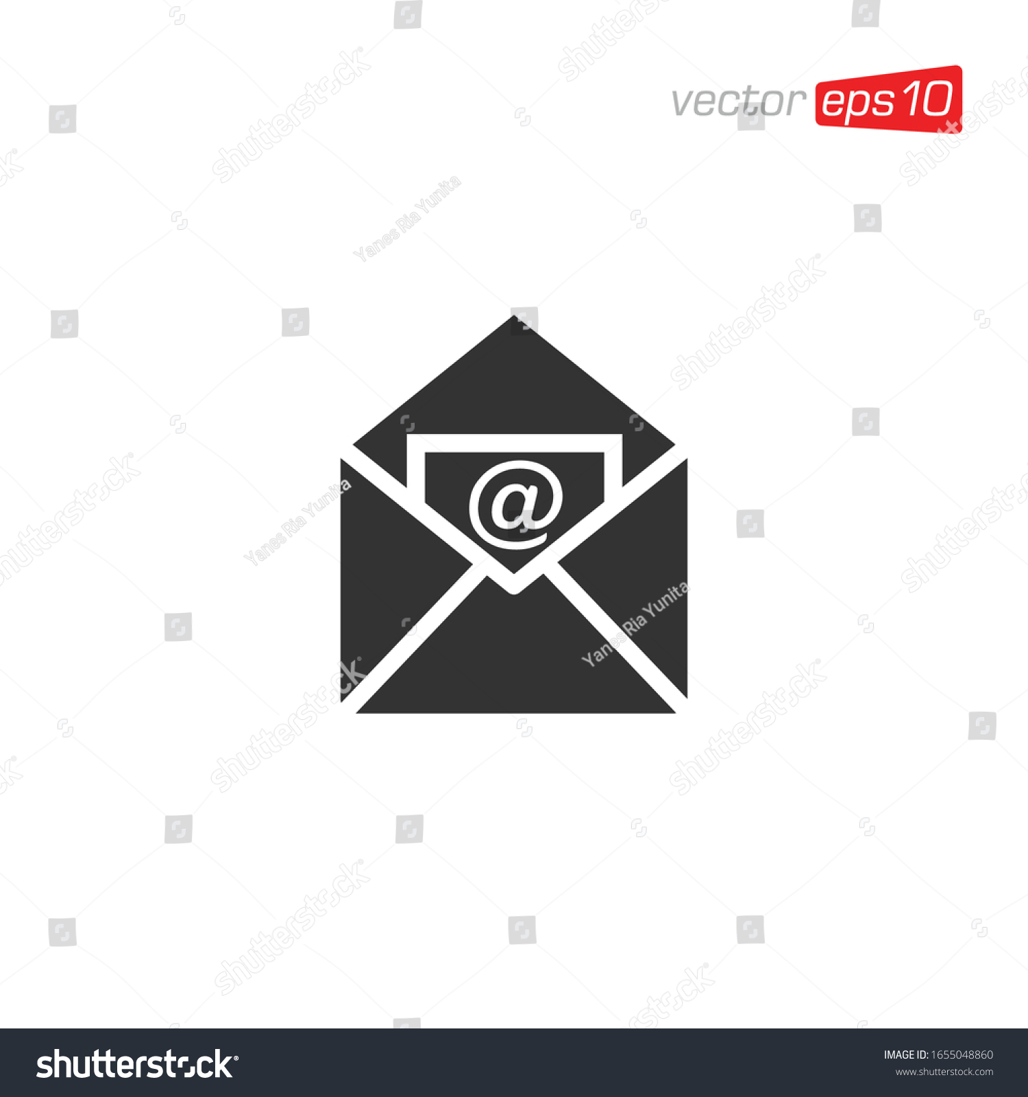 Notification Message Email Icon Logo Design Stock Vector (Royalty Free