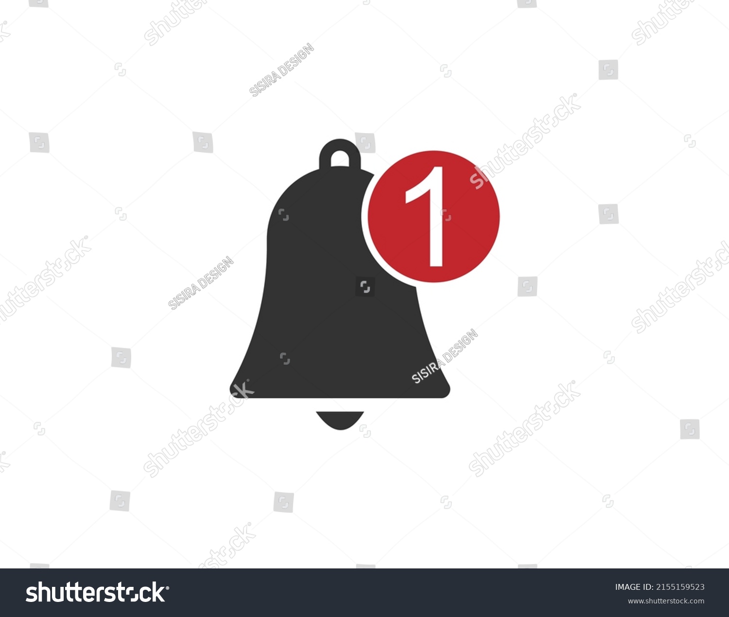 Notification Vector Icon Social Media Sign Stock Vector (Royalty Free ...