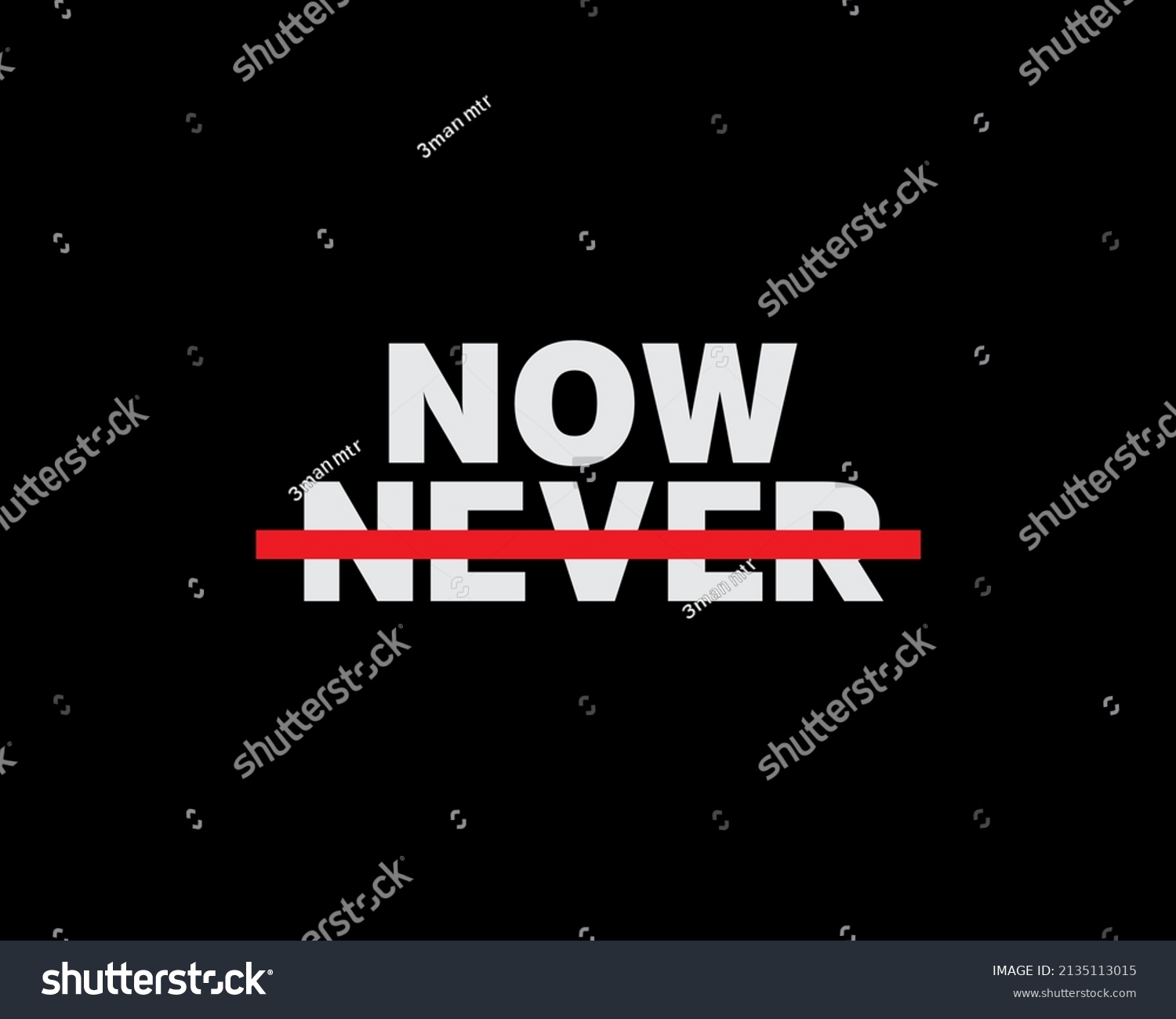 Now Never Line Background Vector Design Stock Vector (Royalty Free ...