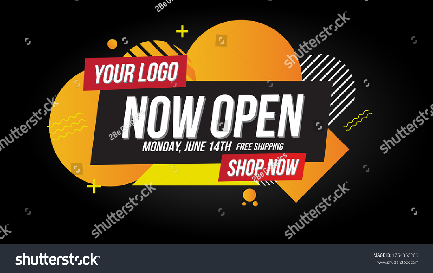 Now Open Shop New Store Red Stock Vector Royalty Free Shutterstock