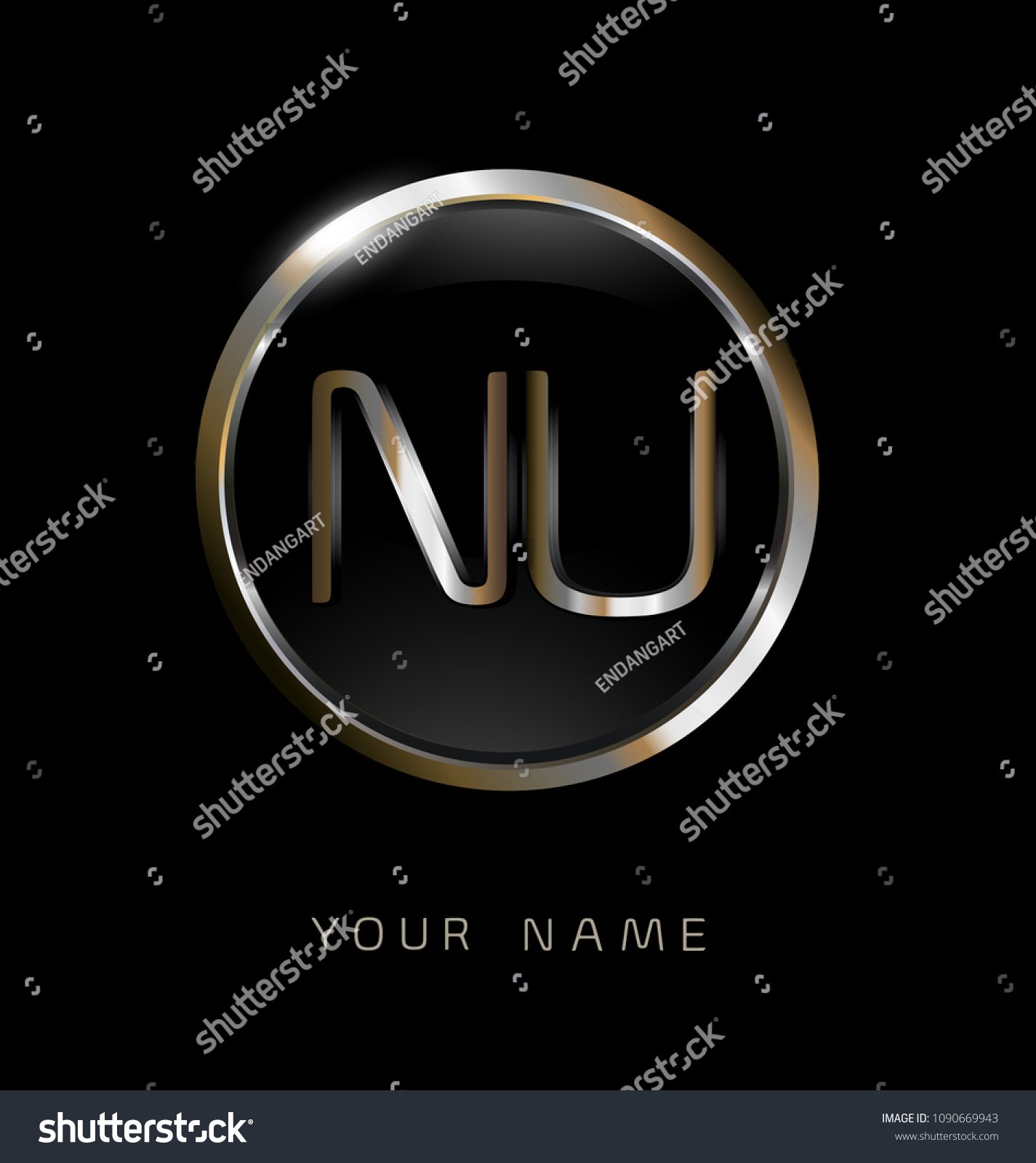 nu initial letters circle elegant logo stock vector royalty free 1090669943 https www shutterstock com image vector nu initial letters circle elegant logo 1090669943