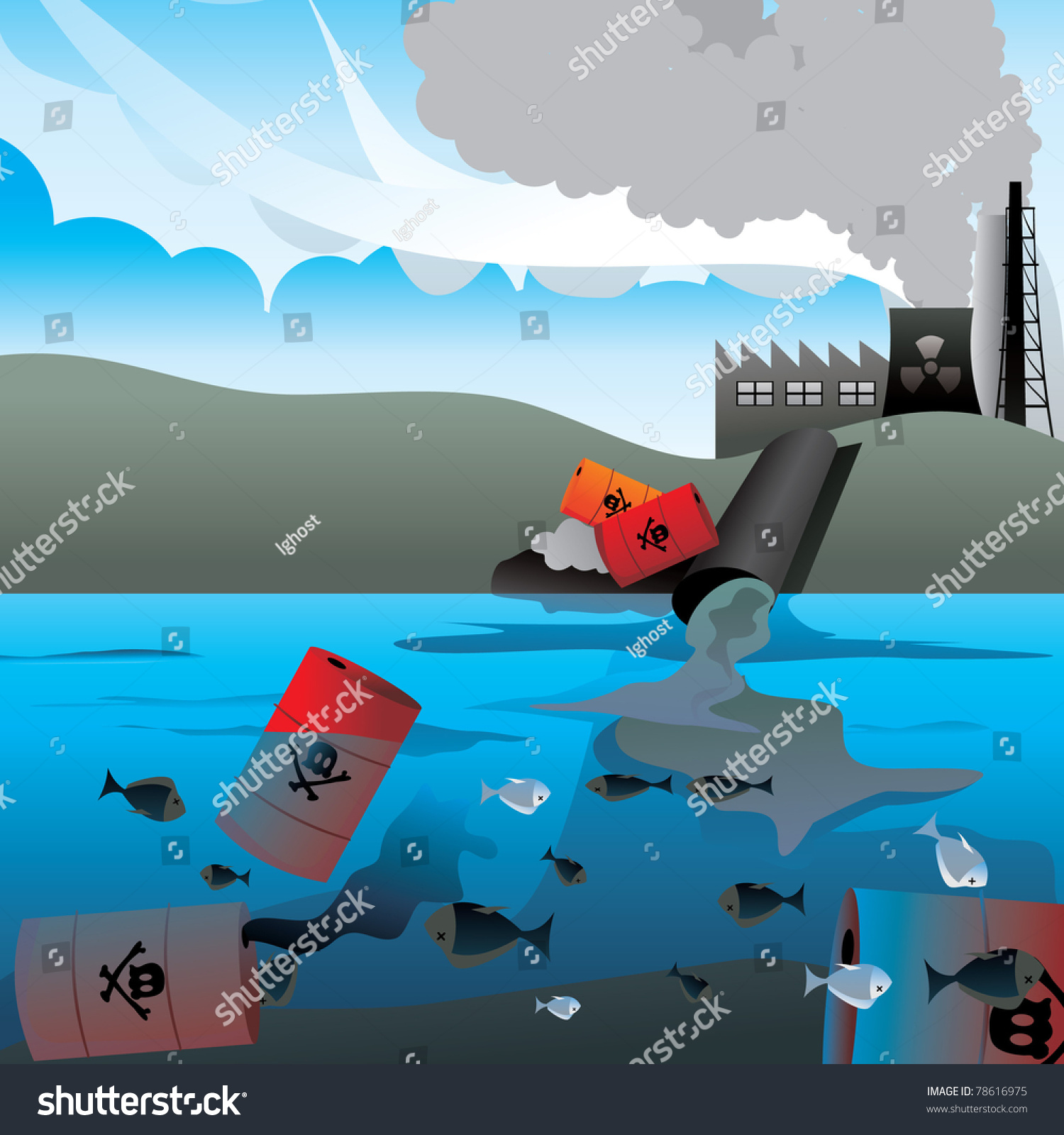 Nuclear Waste Vector - 78616975 : Shutterstock