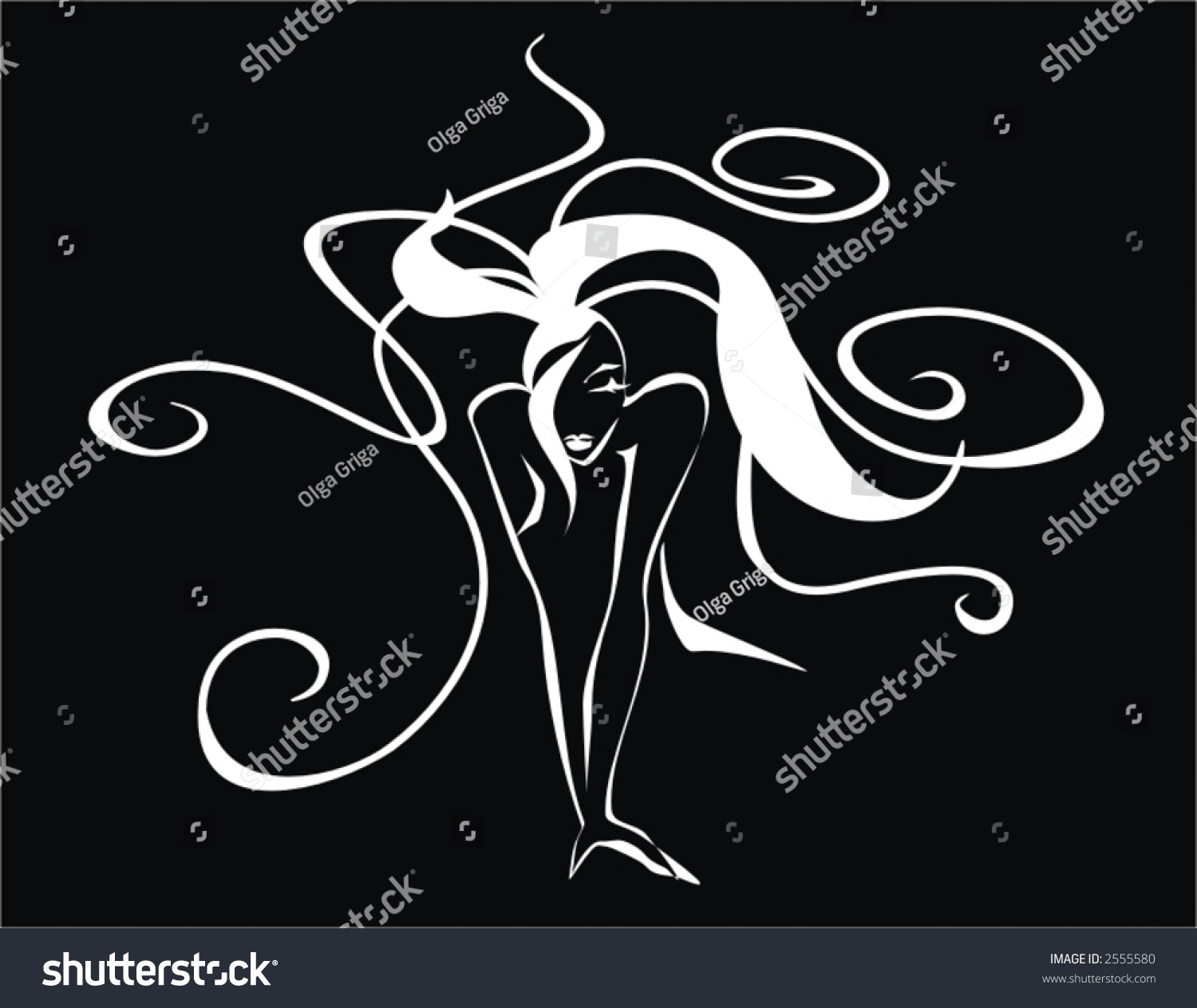 Nudes Girl Illustration Logo Stock Vector Royalty Free Shutterstock