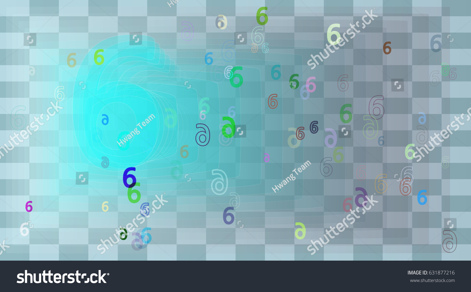 Number 6 Art Texture Stock Vector (Royalty Free) 631877216 | Shutterstock