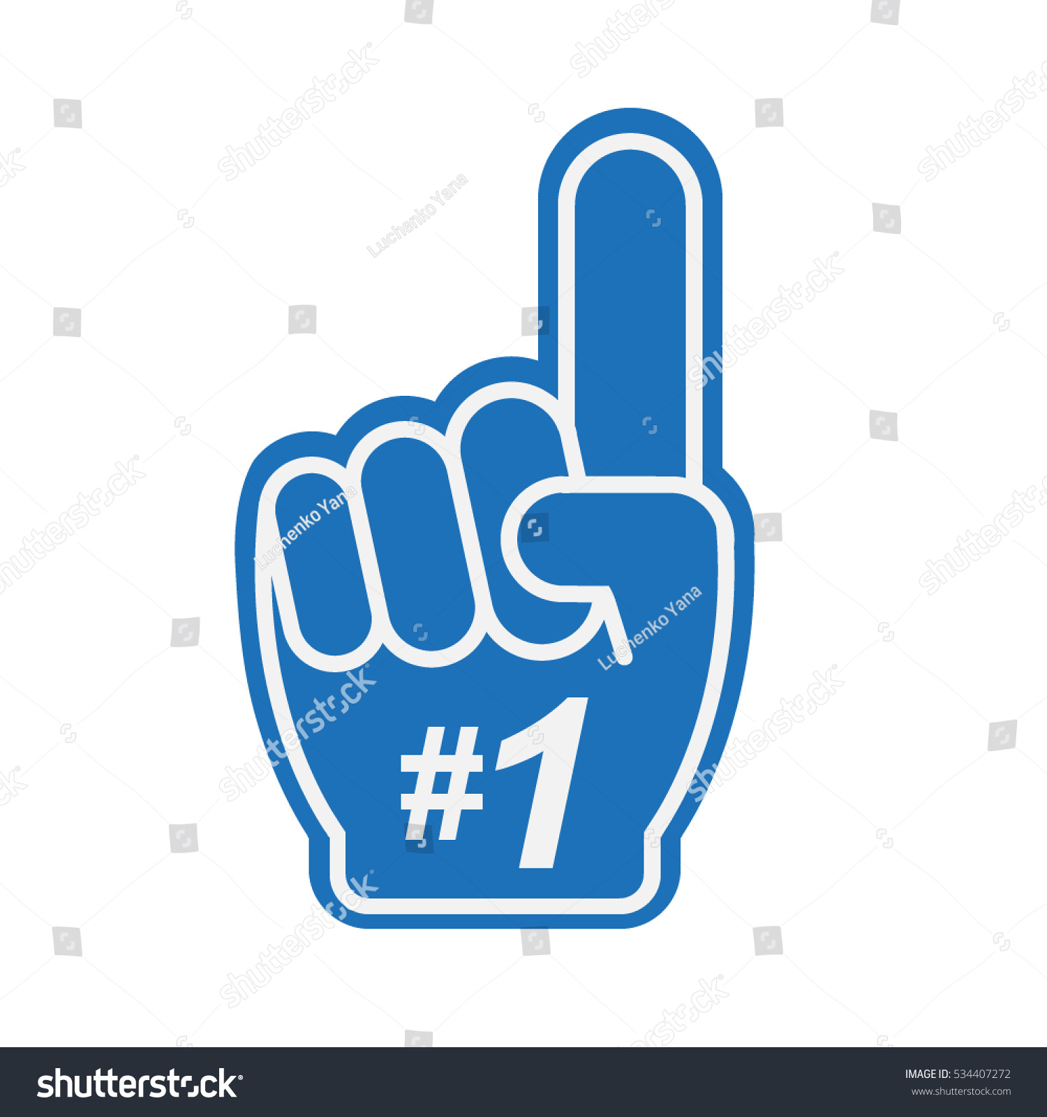 Number 1 Fan Stock Vector 534407272 : Shutterstock