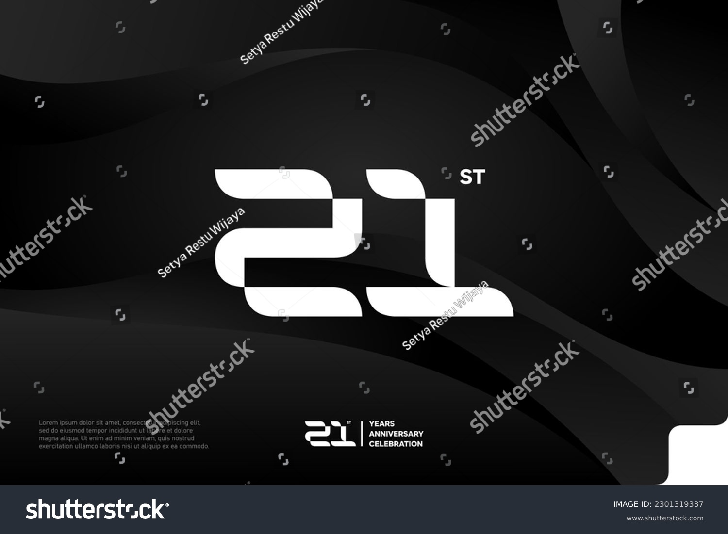 SVG of Number 21 logo icon design 21st birthday logo number anniversary 21 svg