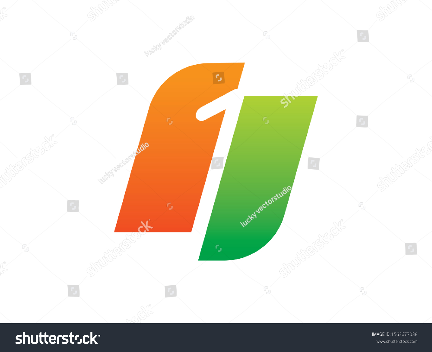 Number 1 Logo Symbol Template Design Stock Vector (Royalty Free