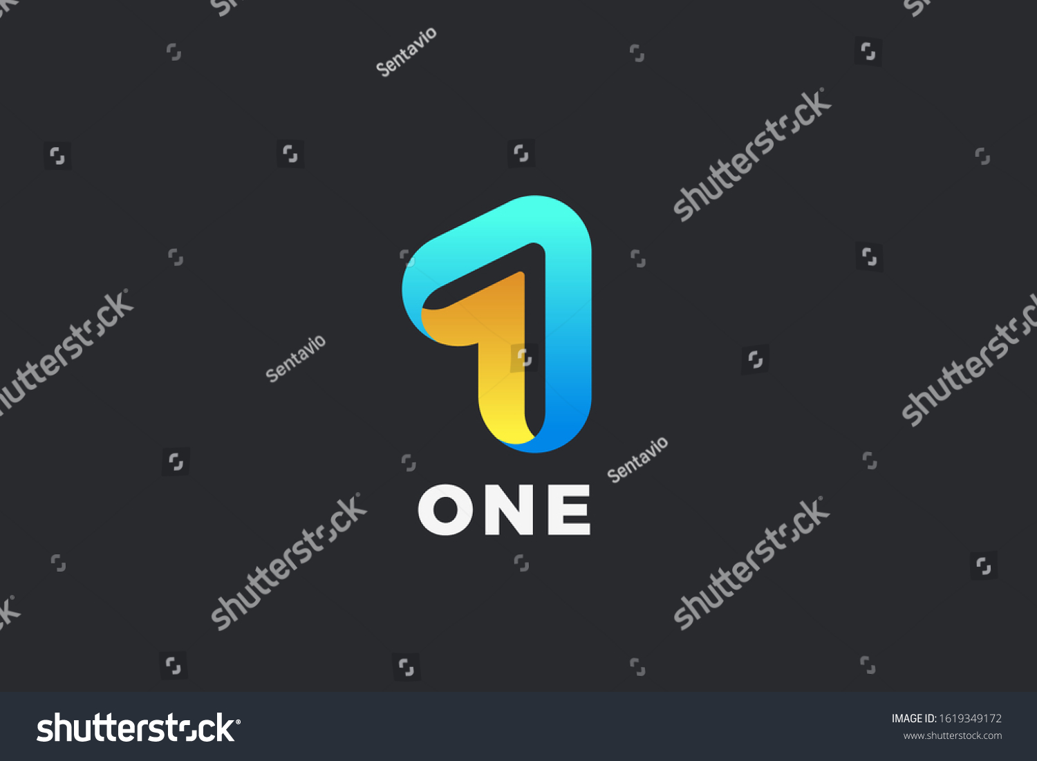 Number 1 One Logo Design Vector Stock Vector (Royalty Free) 1619349172 ...