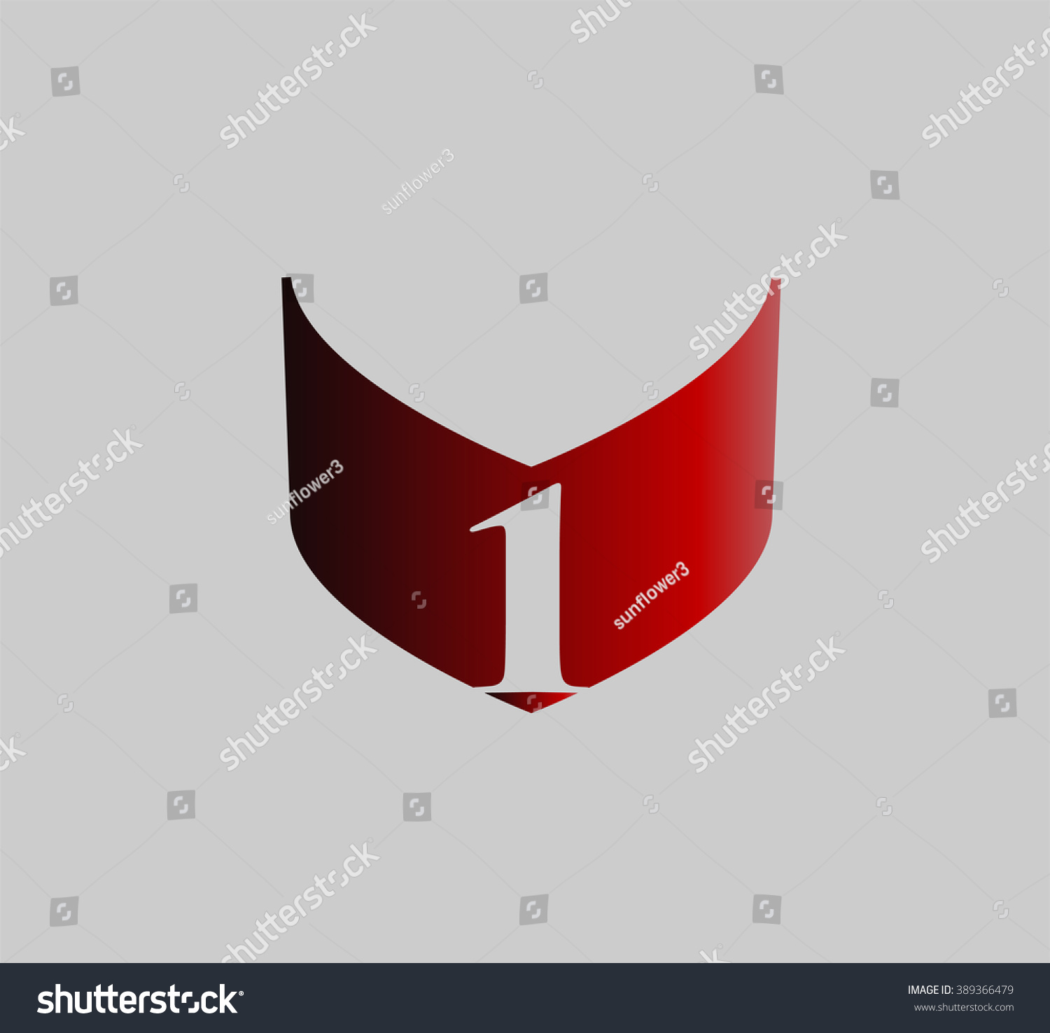 Number One 1 Logo Icon Template Stock Vector Royalty Free 389366479