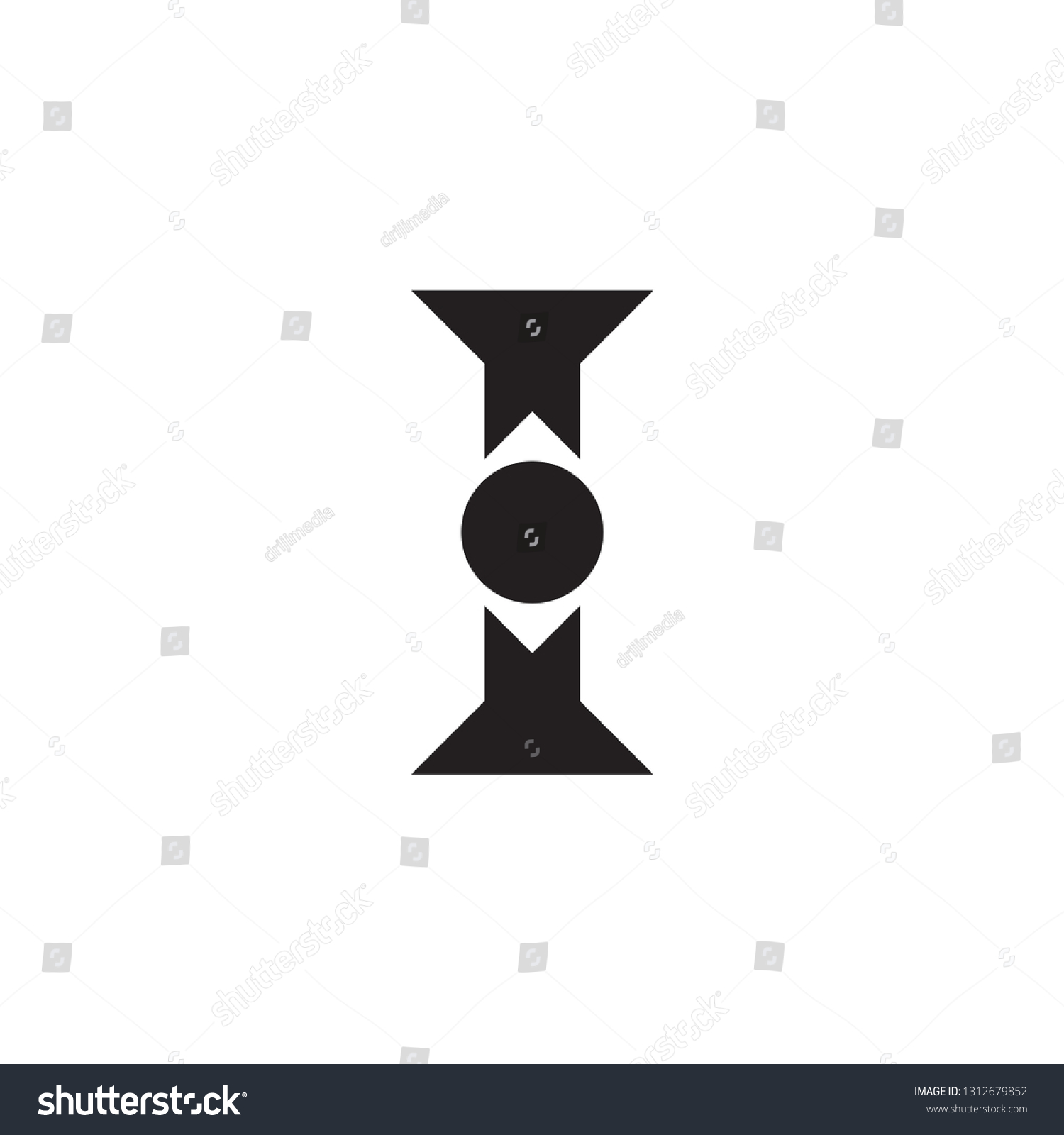 Number One Circle Logo Design Stock Vector (Royalty Free) 1312679852