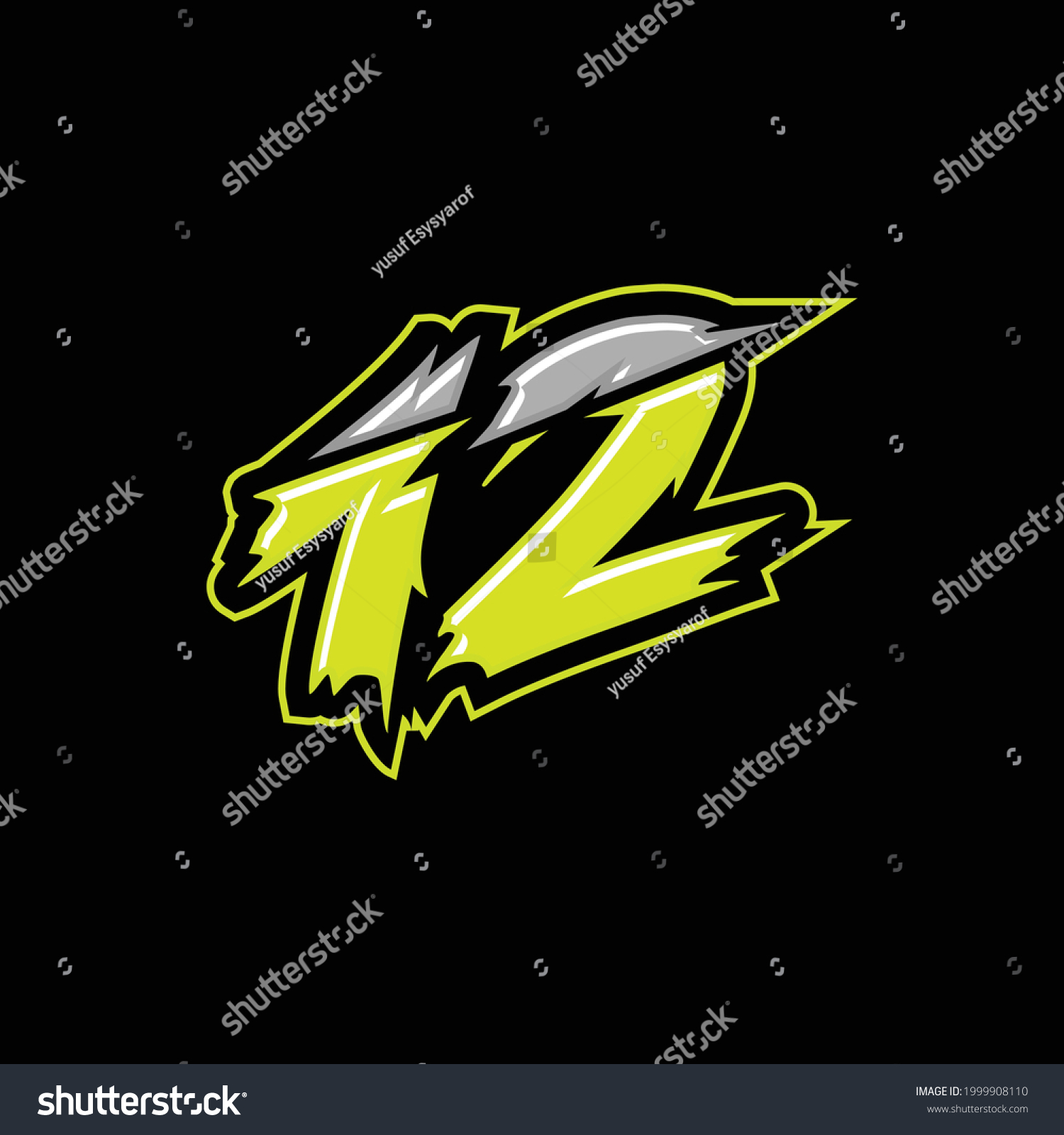 Number Racing Design Vector Number 12 Stock Vector (Royalty Free ...