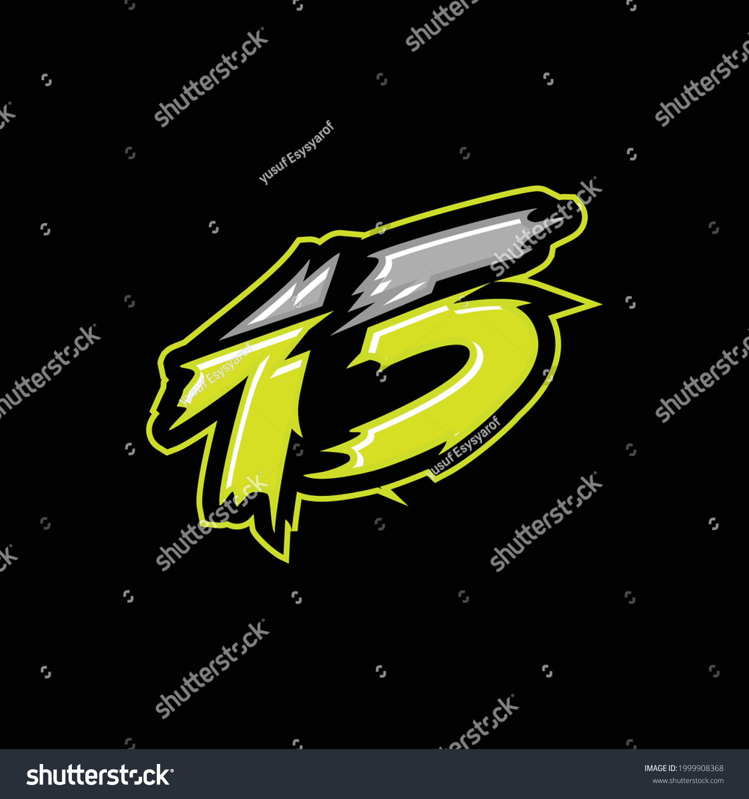 Number Racing Design Vector Number 15 Stock Vector (Royalty Free ...