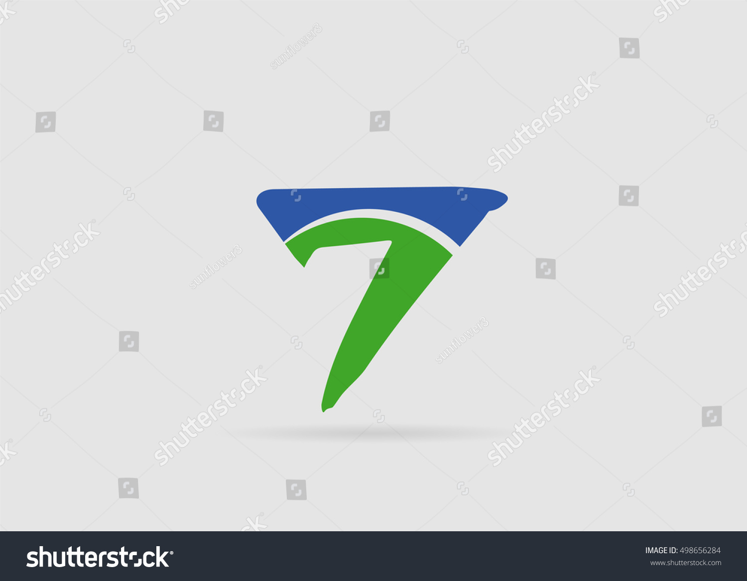 Number Seven 7 Logo Icon Template Stock Vector 498656284 - Shutterstock