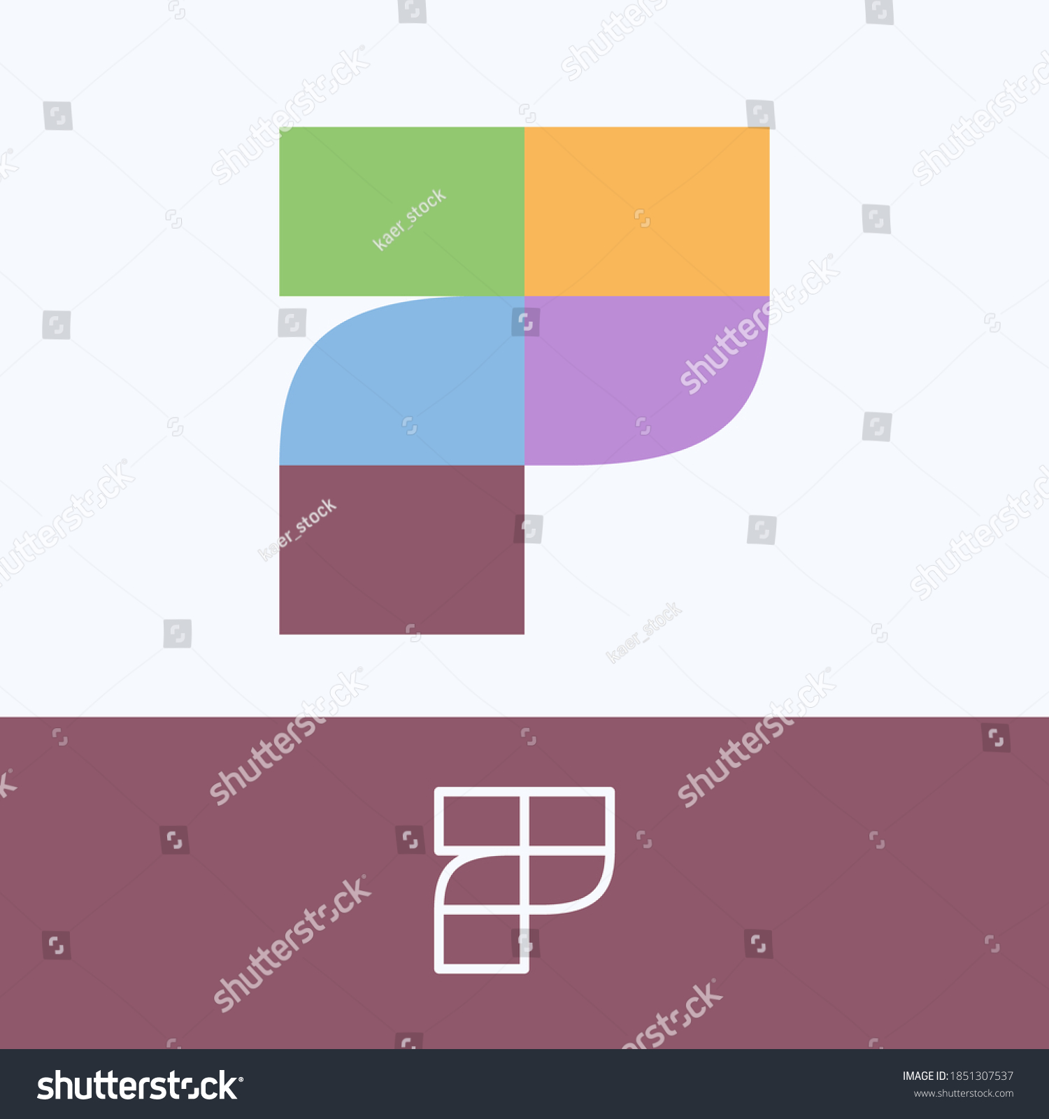 SVG of Number seven logo made of block pattern with pretty dim colors. Vector template perfect to use in a cute corporate identity, greeting packaging, wedding posters, clothes design, and others.  svg