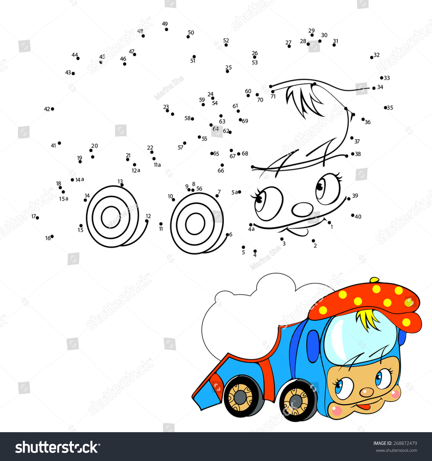 Numbers Game Car Stock Vector (Royalty Free) 268872479 Shutterstock
