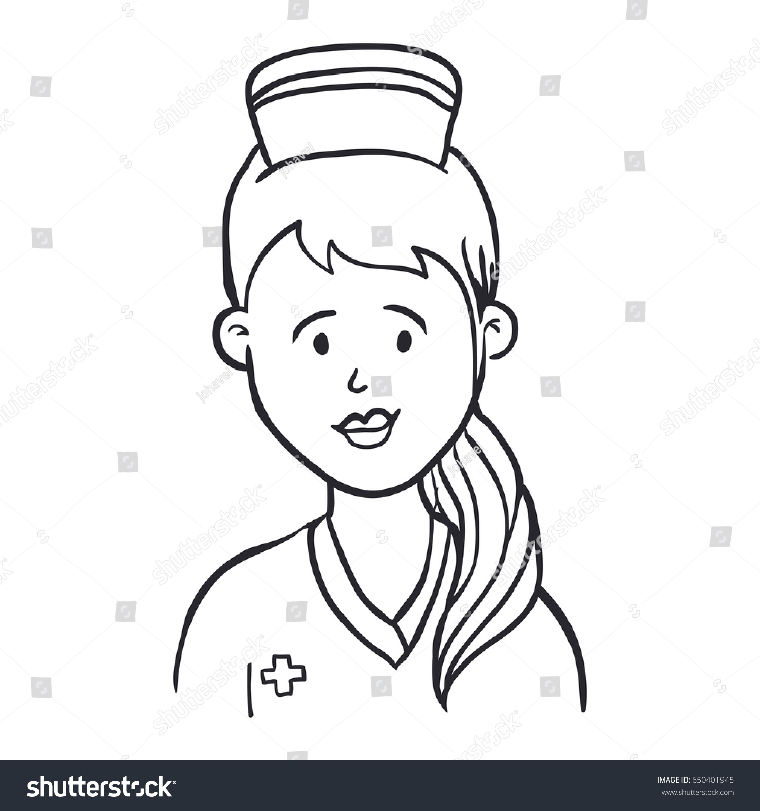 Nurse Avatar Profile Stock Vector (Royalty Free) 650401945