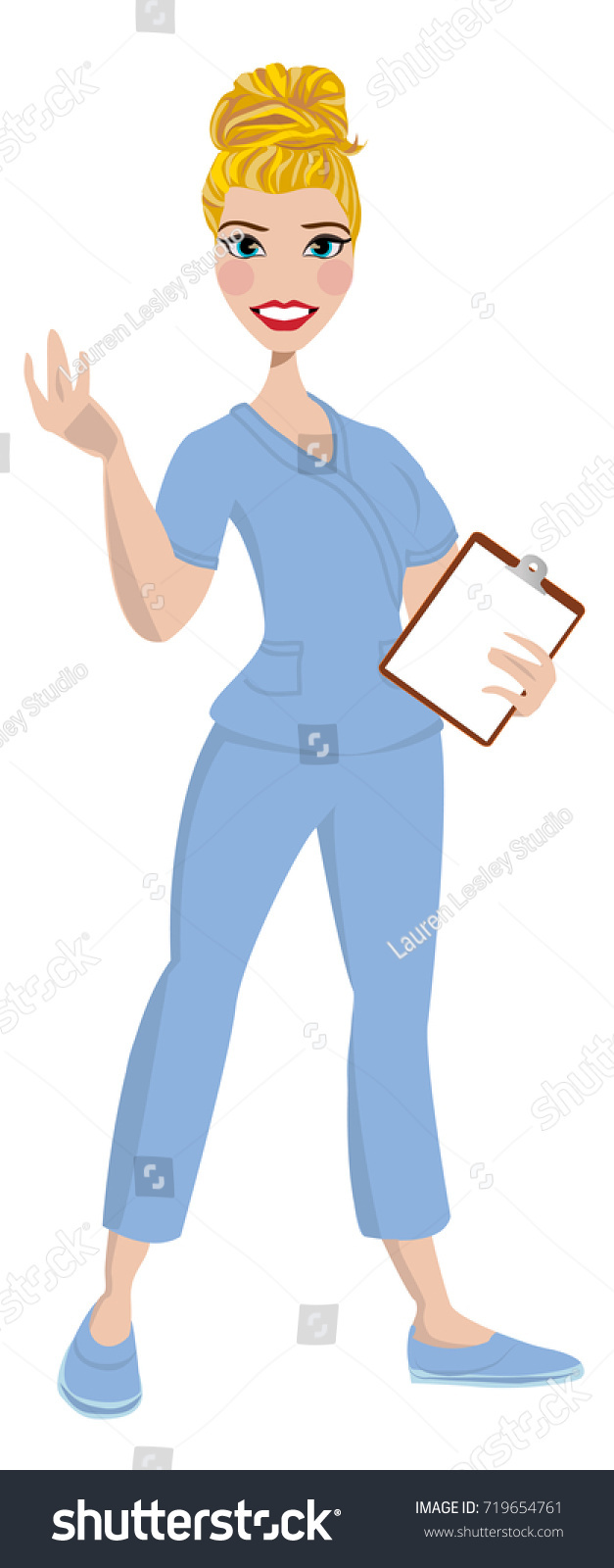 Nurse Avatar Vector Clipart Logo Icon Image Vectorielle De Stock Libre De Droits 719654761