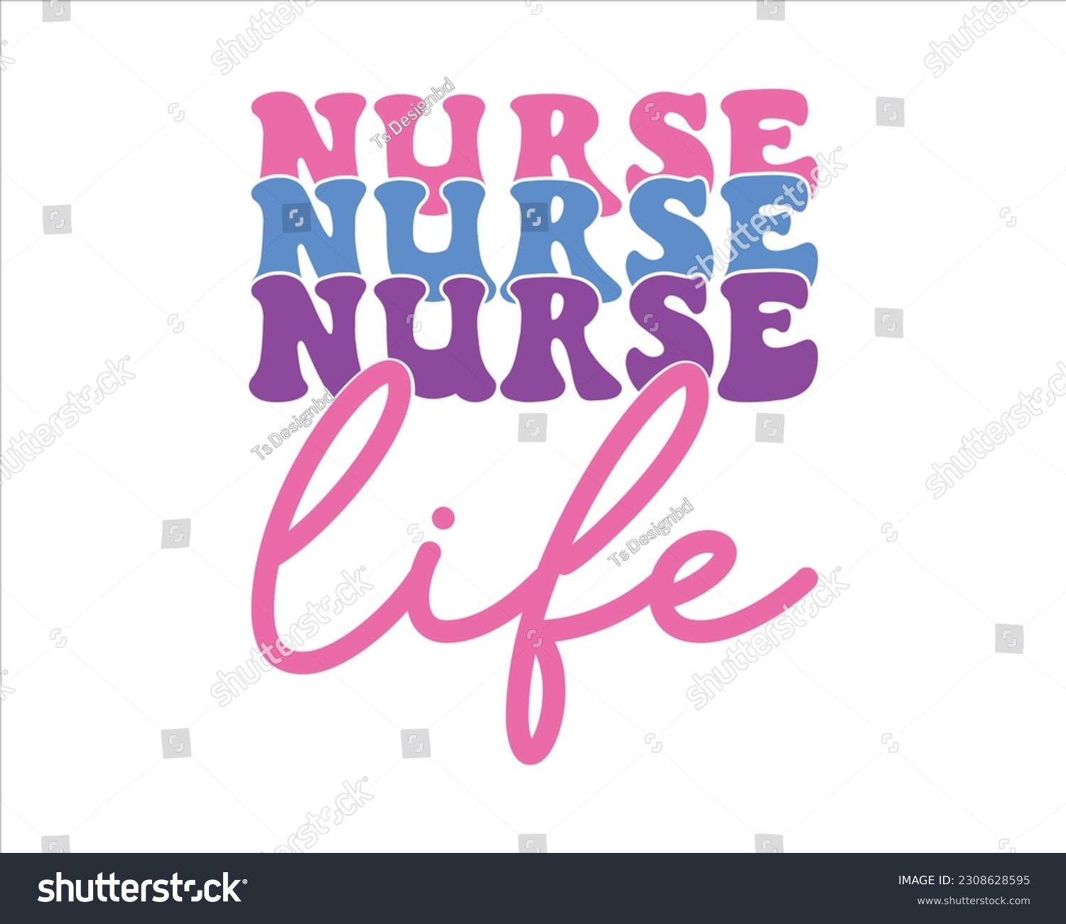SVG of Nurse Life Retro Svg Design,nurse design SVG,nurse svg shirt, nurse cut file,nurse vintage design,Nurse Quotes SVG, Doctor Svg, Nurse Superhero svg
