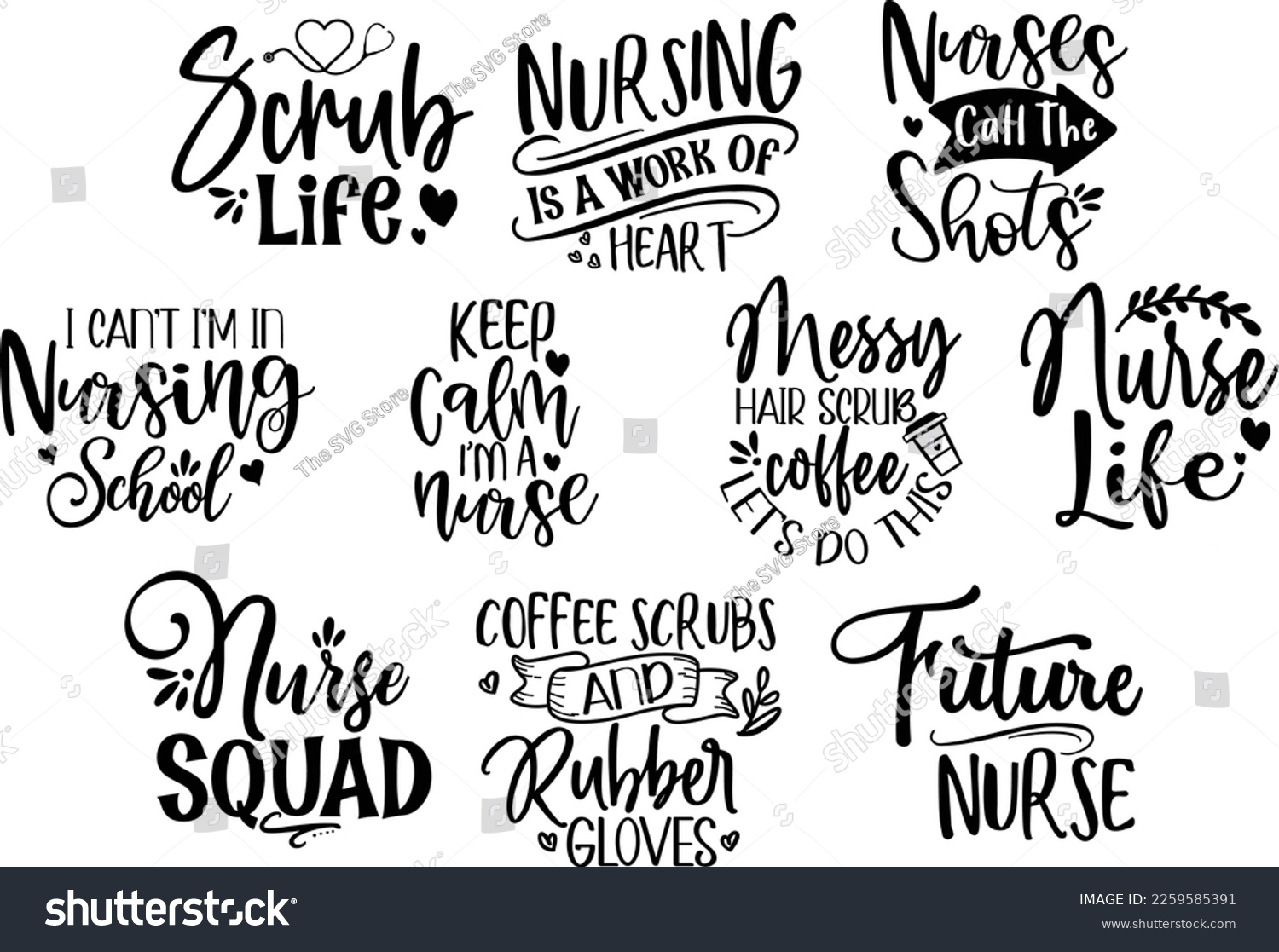 SVG of Nurse SVG Bundle, Nurse Quotes SVG, Doctor Svg, Nurse Superhero,  svg