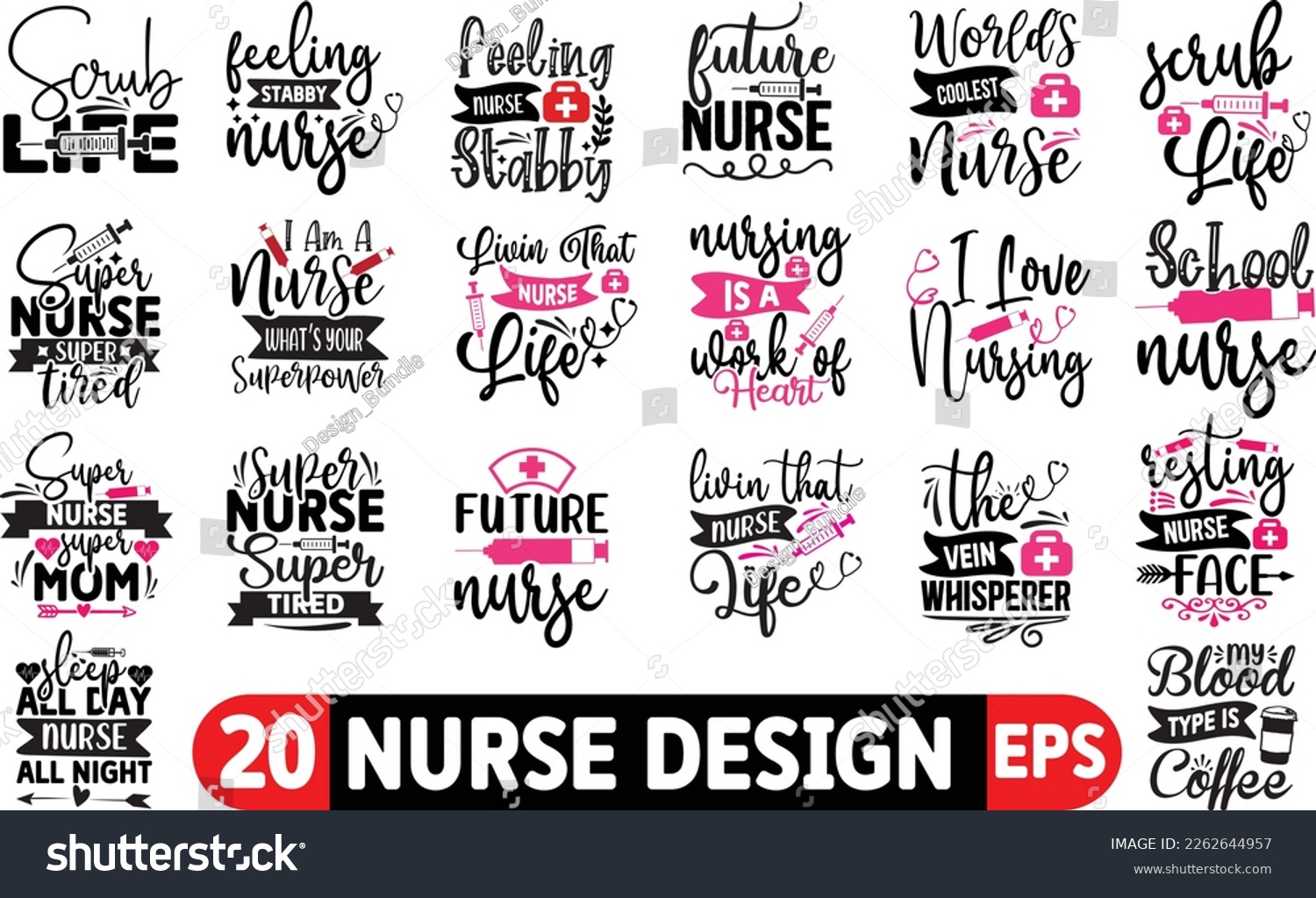 SVG of Nurse SVG Bundle, Nurse Quotes SVG, Doctor Svg, Nurse Superhero, Nurse Svg Heart, Stethoscope, Cut Files For Cricut, Silhouette svg