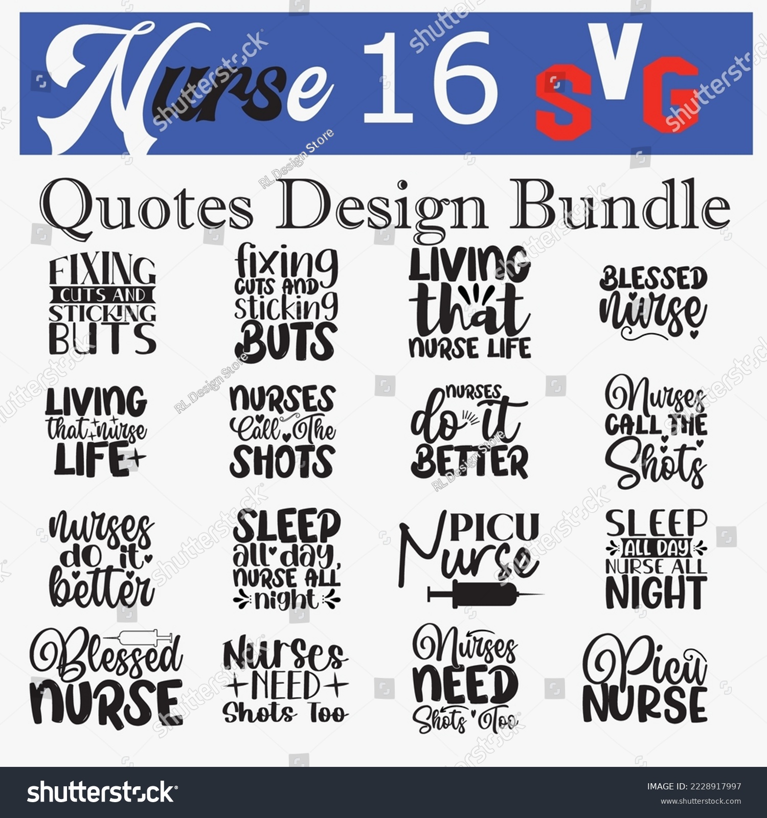SVG of Nurse svg, Nurse svg, Nurse Typography T-shirt design, Nursing Black T-shirt design, Doctor T shirt design Can be used for menu, Printable Vector Illustration. svg