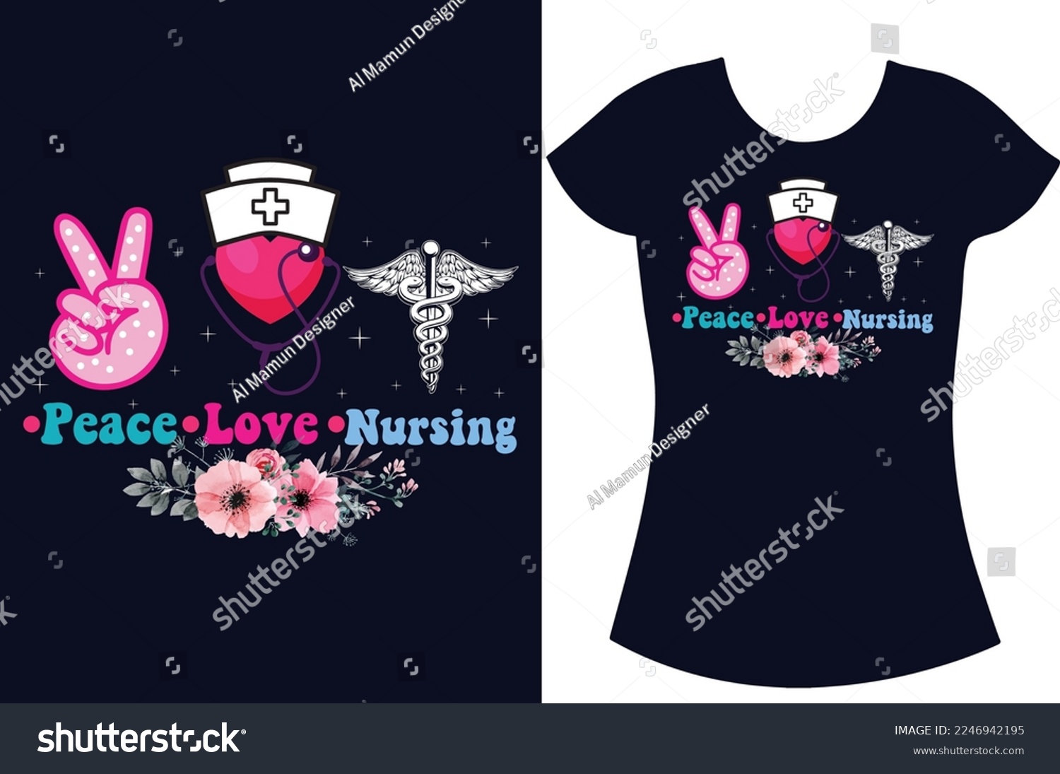 SVG of Nurse SVG typography t shirt design.Nurse shirt design, Retired-nurse and school nurse t shirt gift design. svg