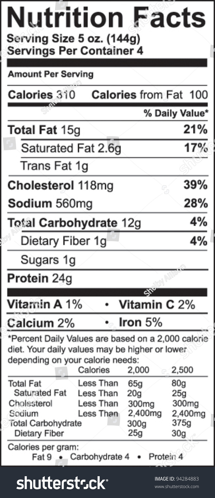 clip art nutrition label - photo #8
