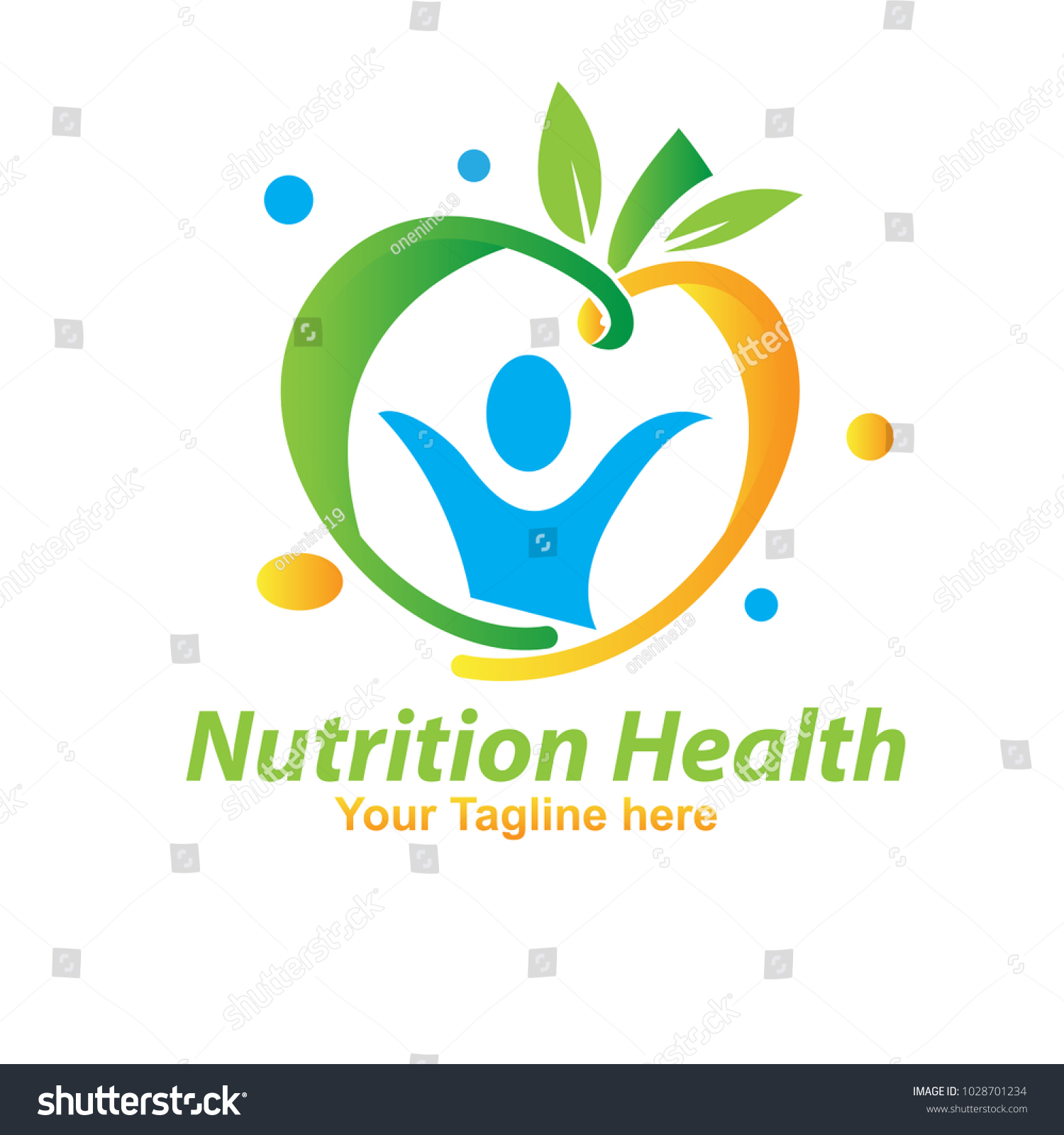 Nutrition Fruit Logo Stock Vector (Royalty Free) 1028701234